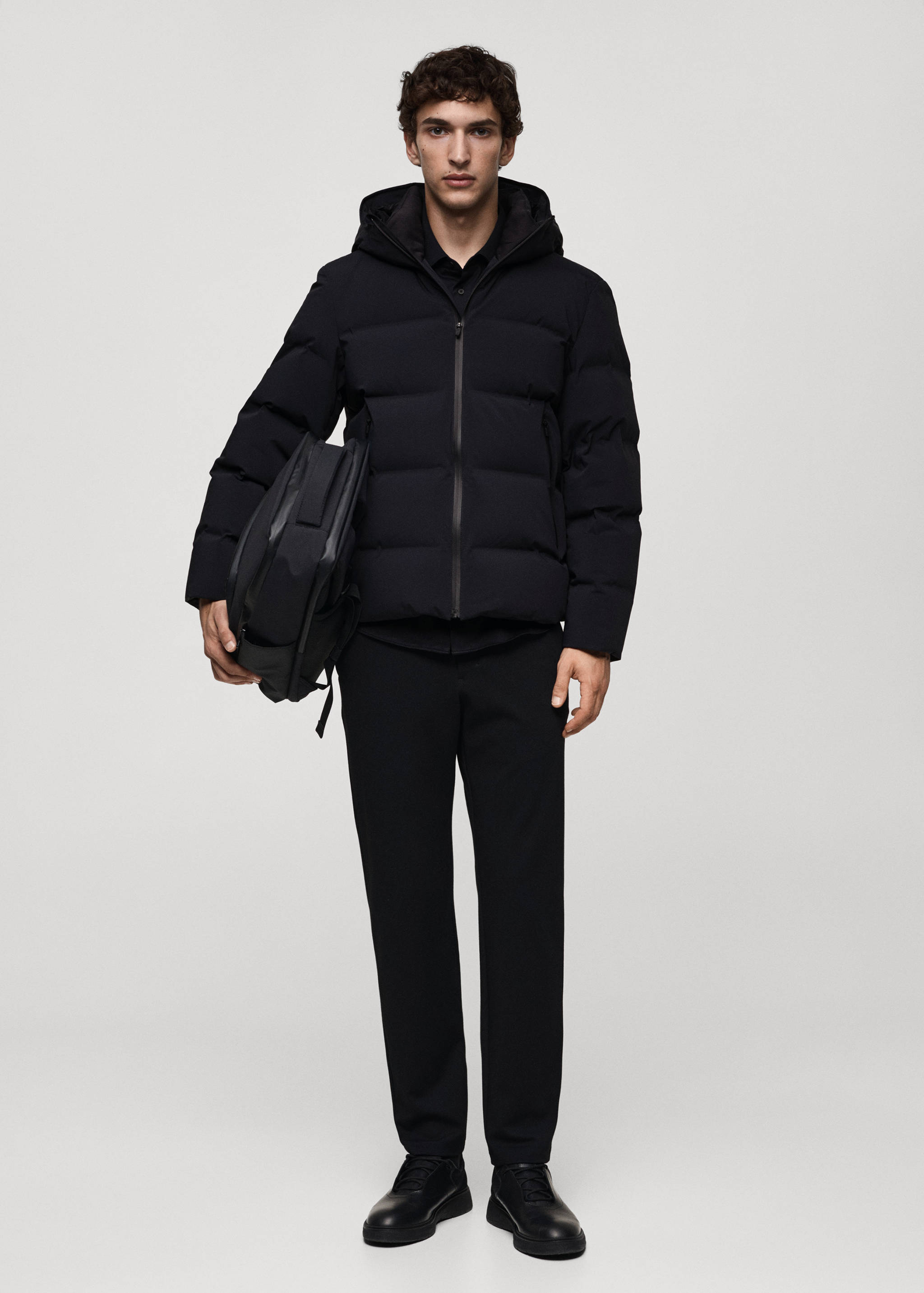 Waterproof anorak with down and feather filling - General plane