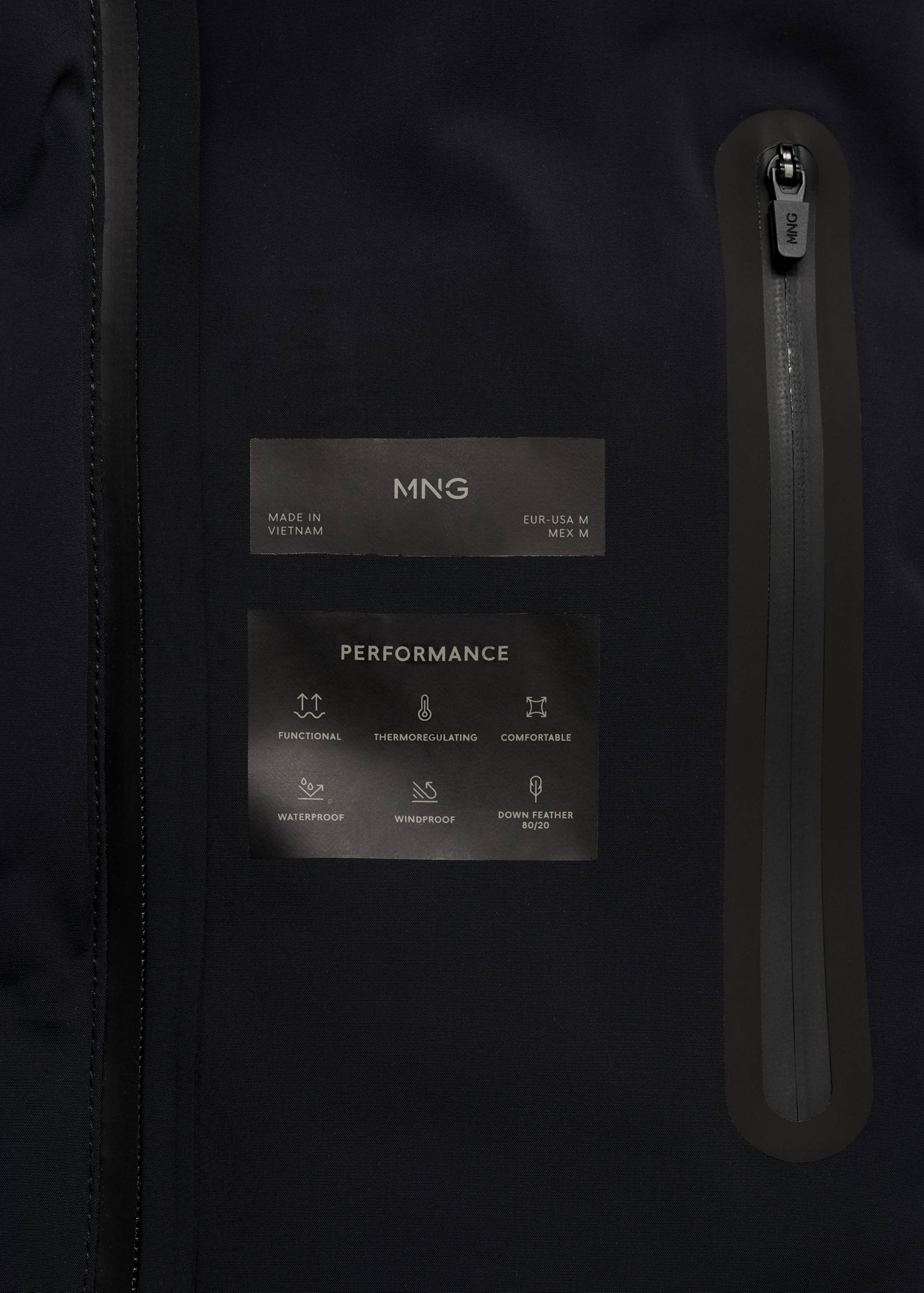 Waterproof anorak with down and feather filling - Details of the article 0