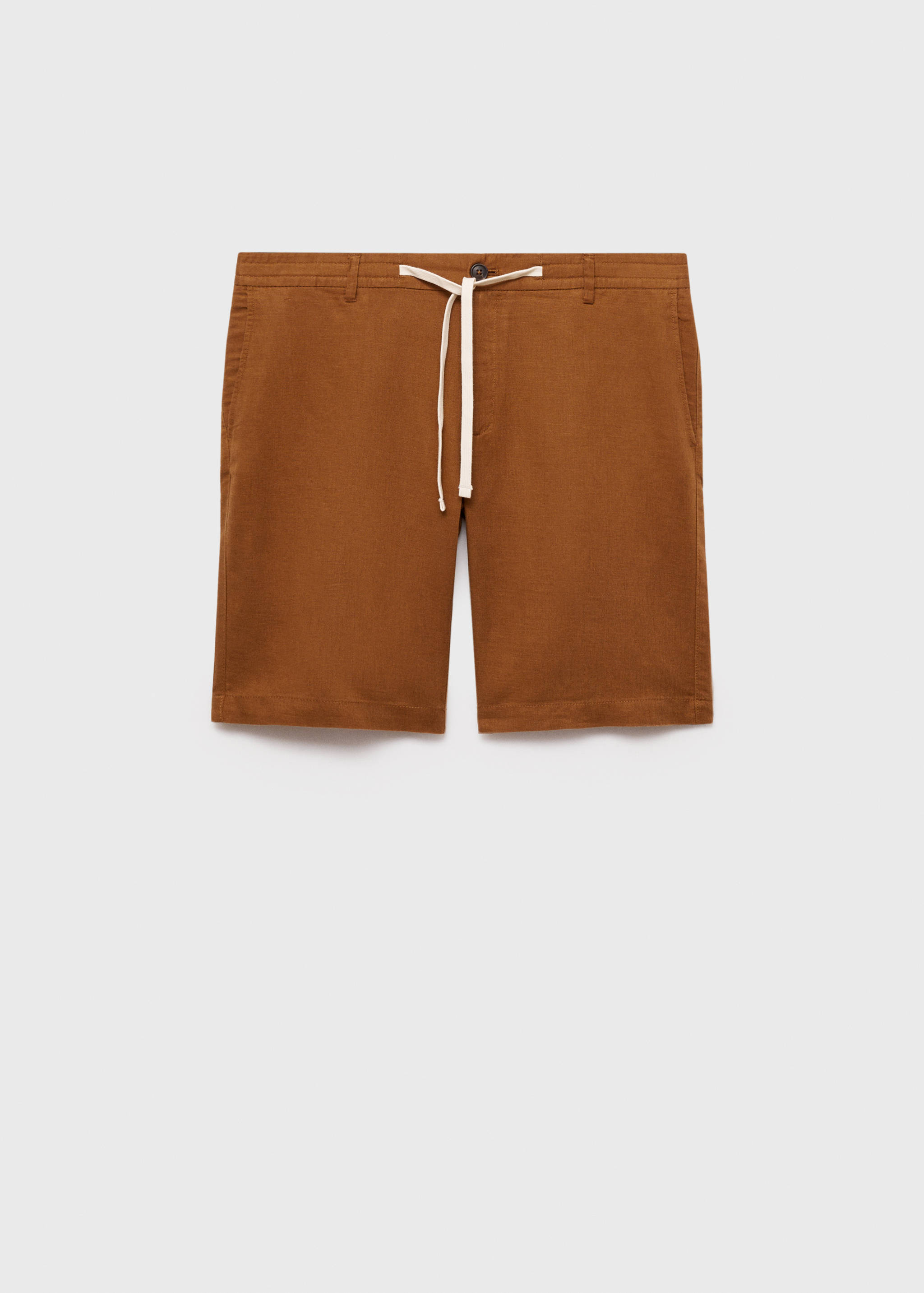 شورت برمودا من الكتان 100٪ برباط - منتج دون نموذج