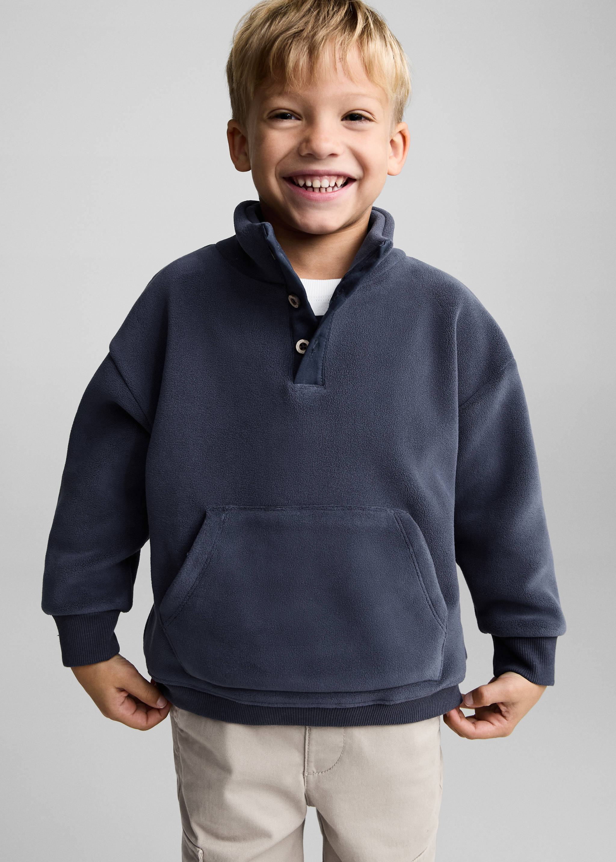 Sweat-shirt tissu polaire - Plan moyen