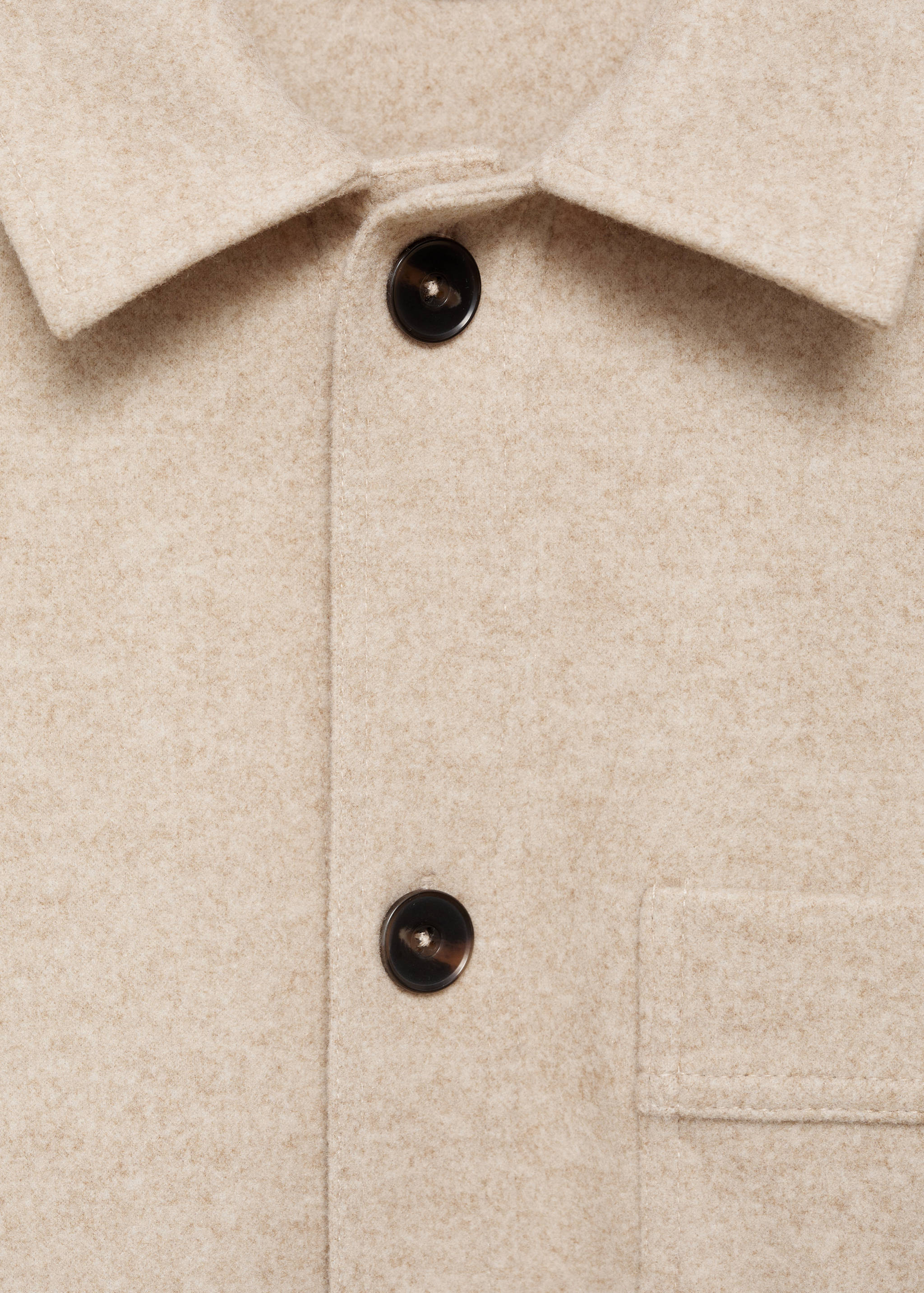 Regular fit flannel overshirt - Details of the article 8