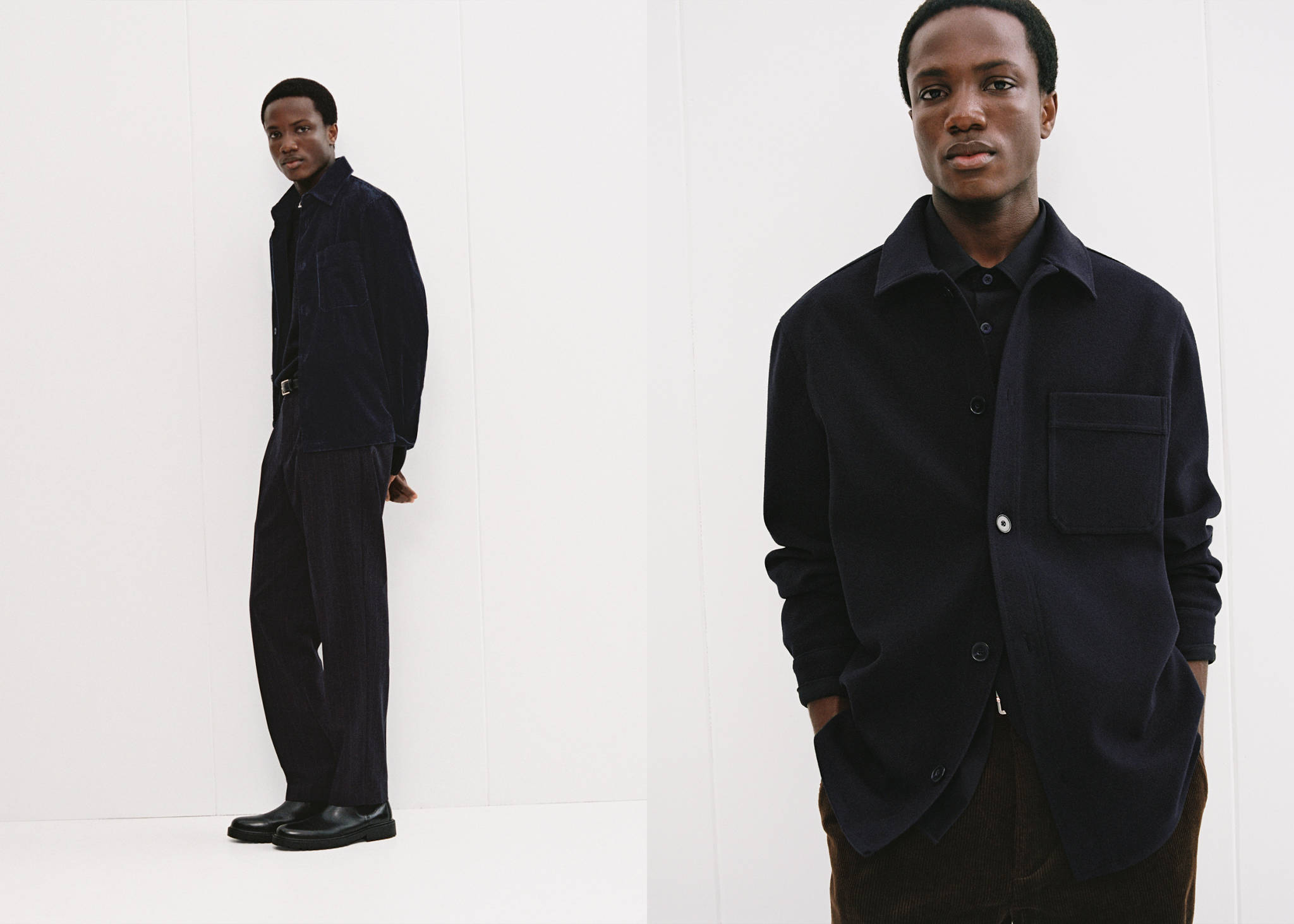 Regular fit flannel overshirt - Panoramic plane