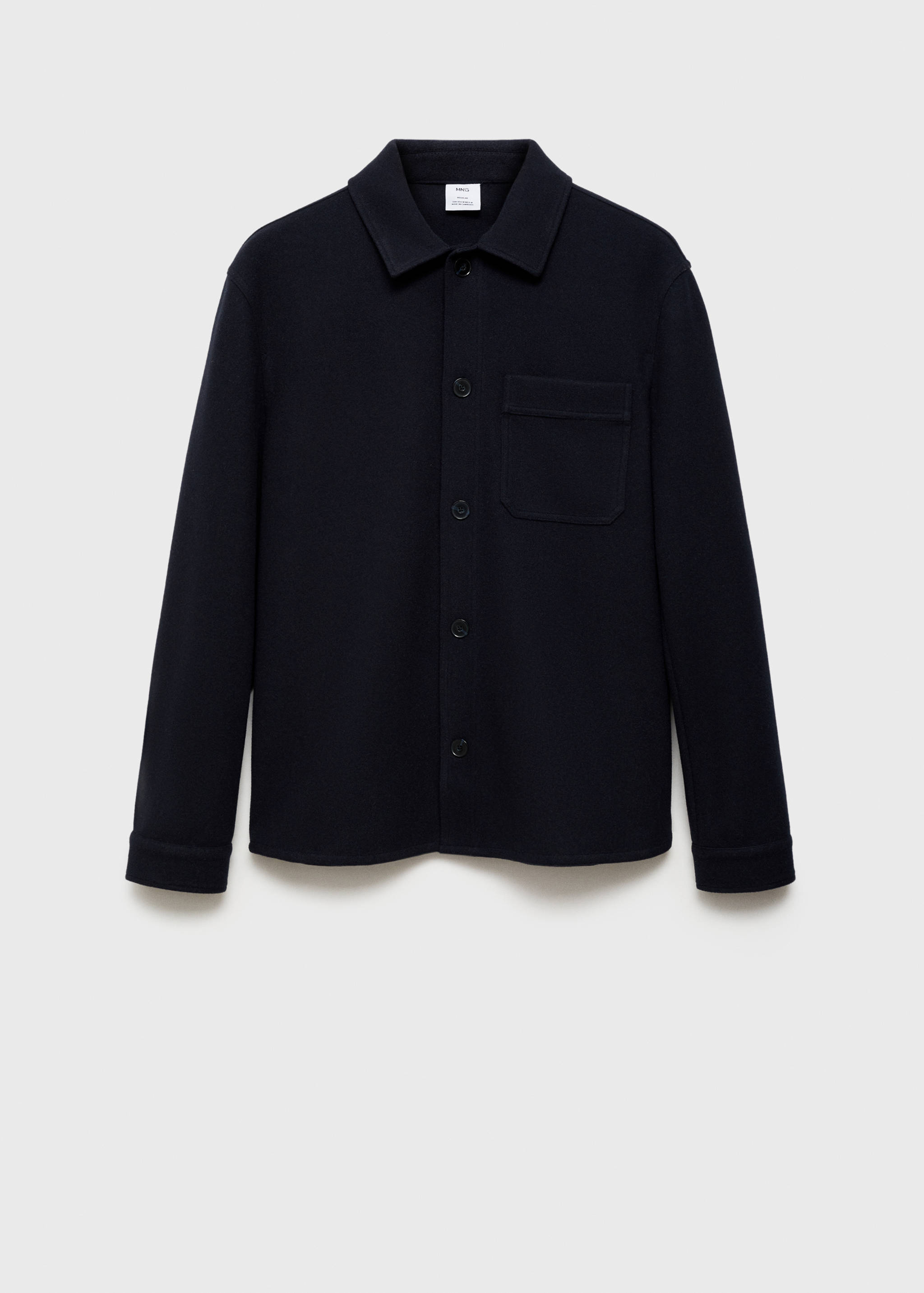 Regular fit flannel overshirt - Article without model