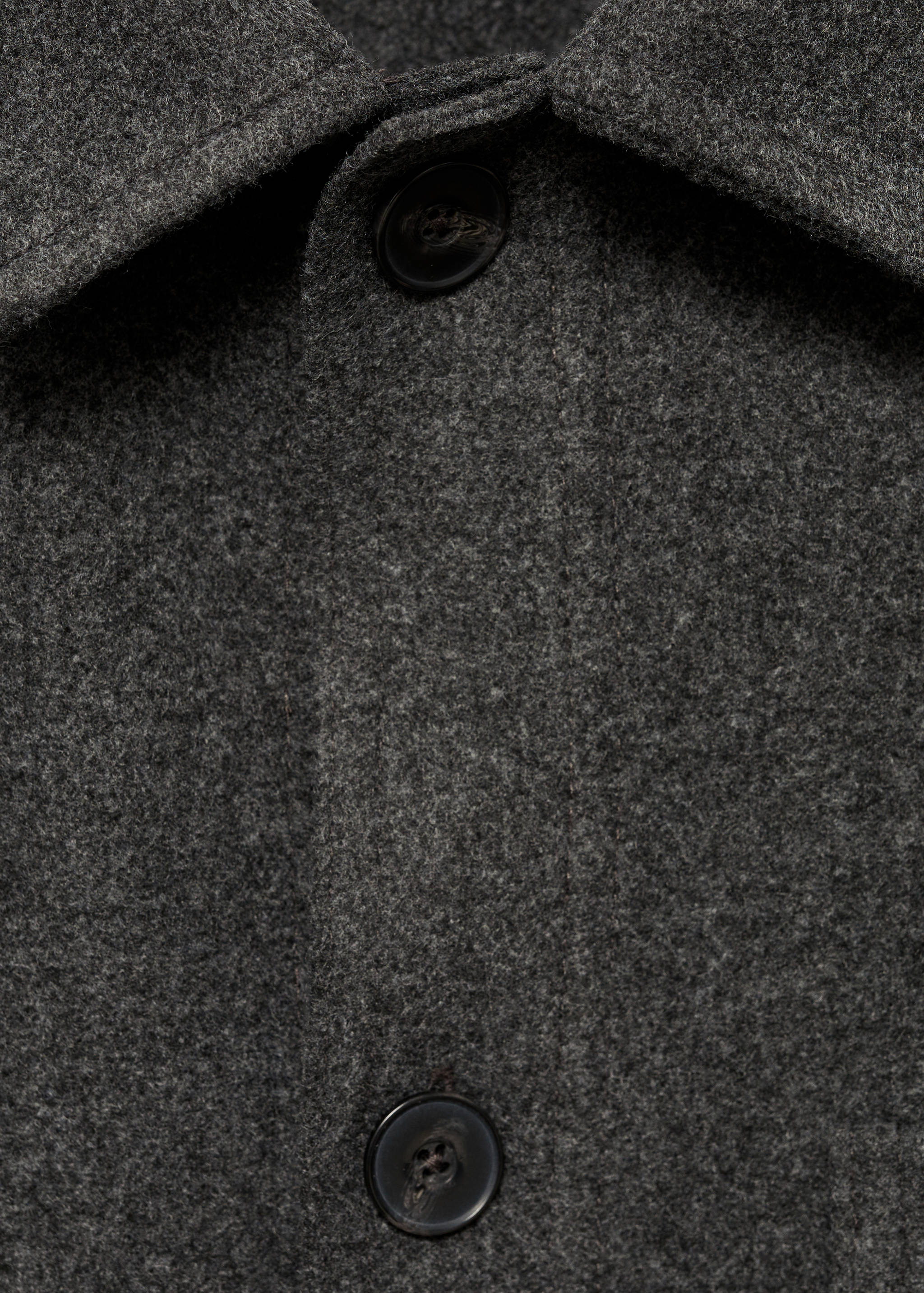 Regular fit flannel overshirt - Details of the article 0