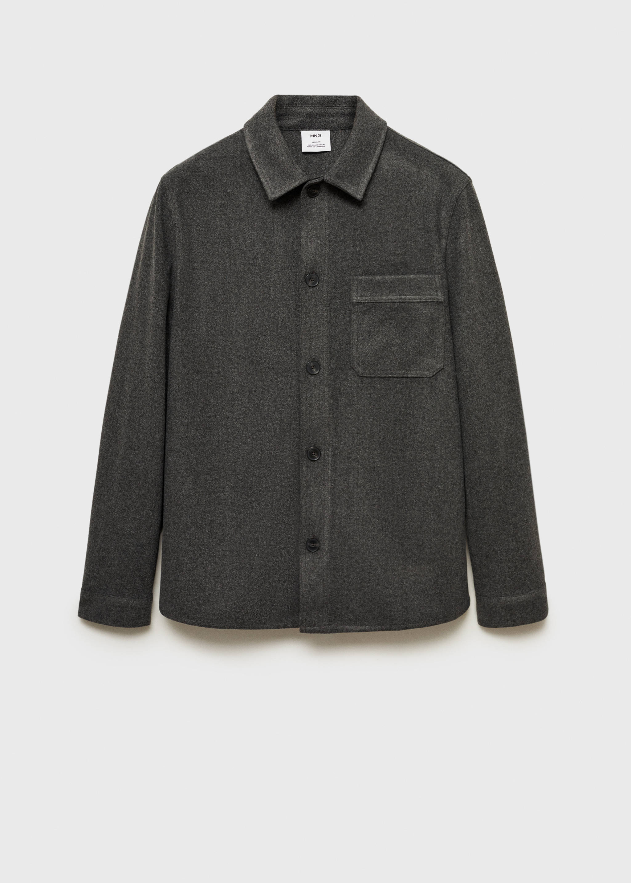 Regular fit flannel overshirt - Article without model