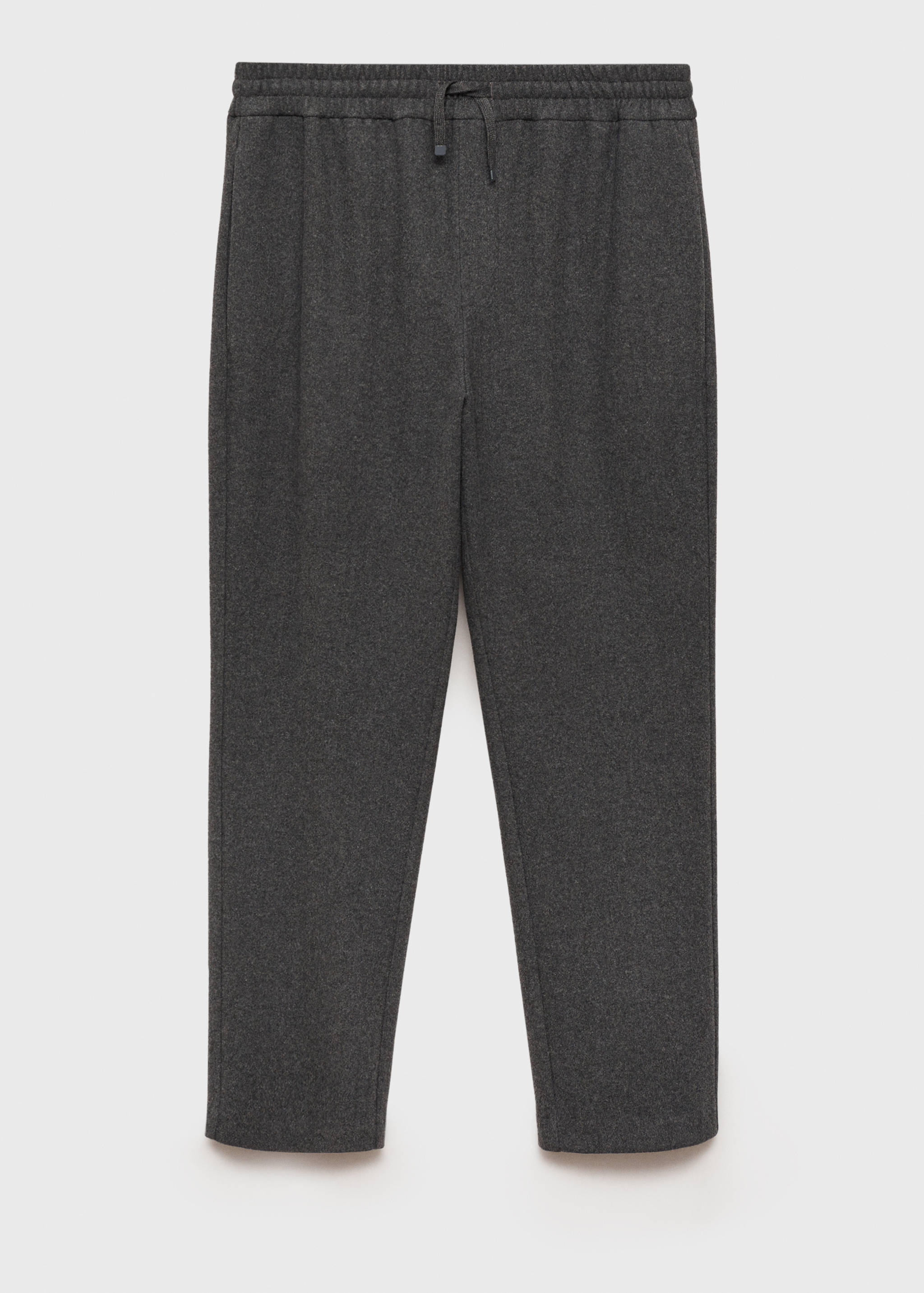 法兰绒抽绳慢跑裤 - null