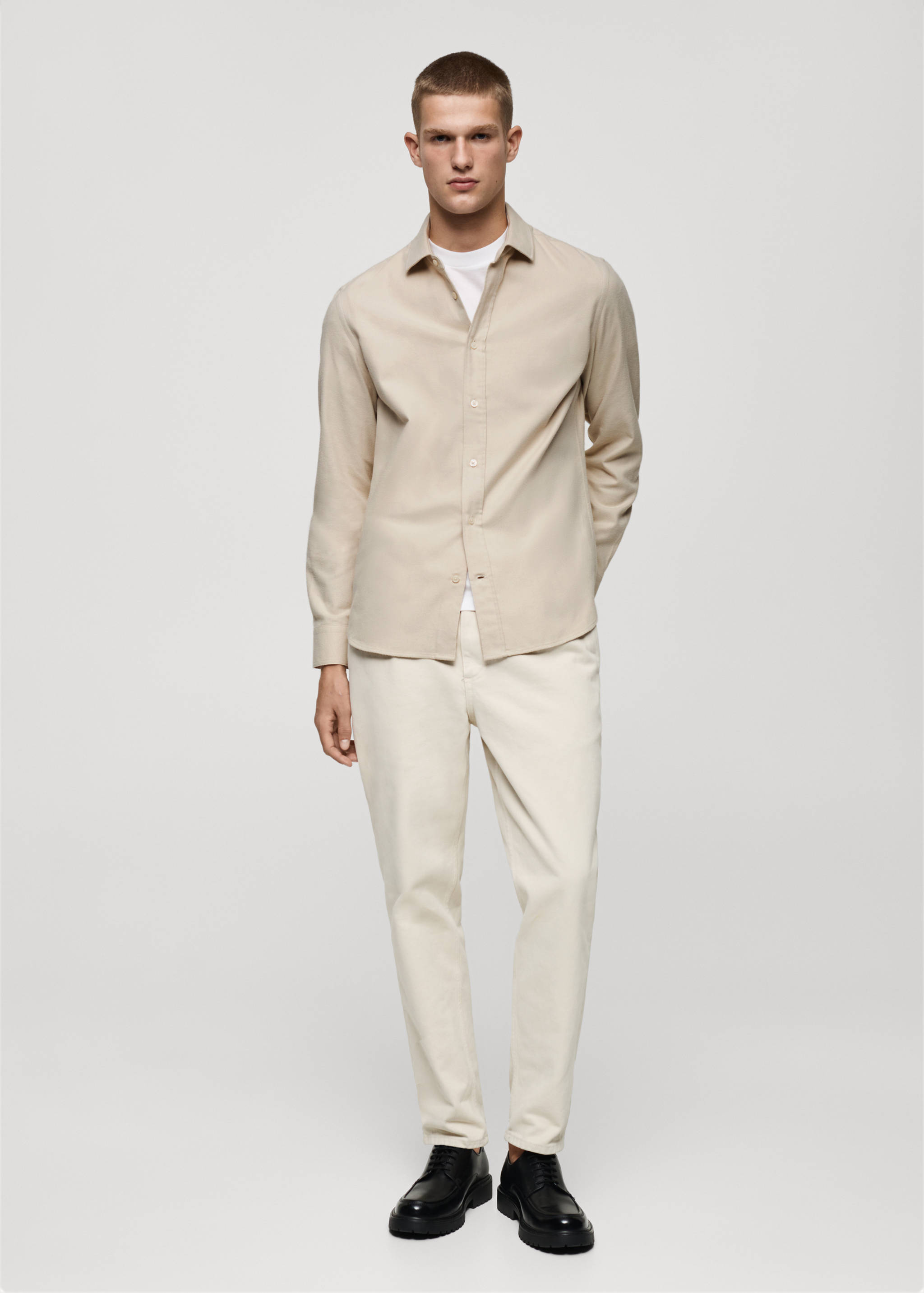 Chemise 100 % coton flanelle regular-fit - Plan général