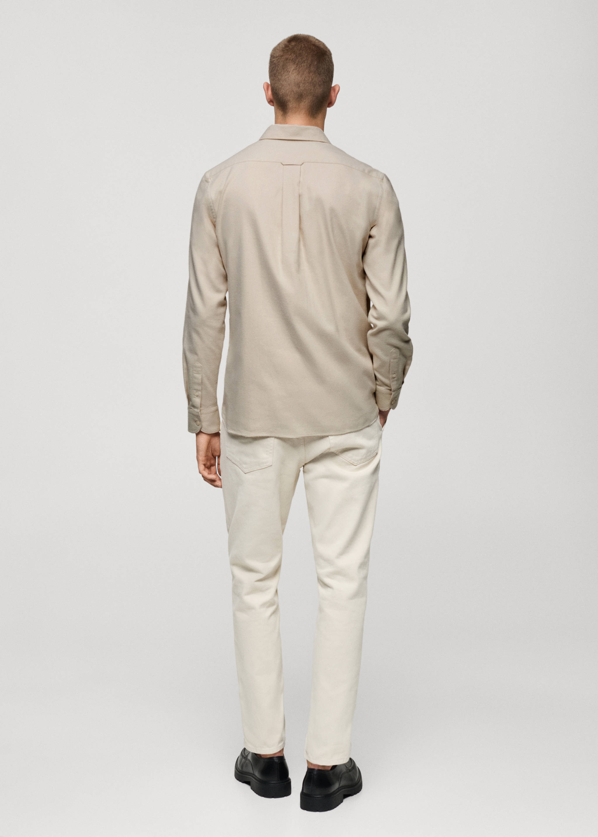 Chemise 100 % coton flanelle regular-fit - Verso de l’article