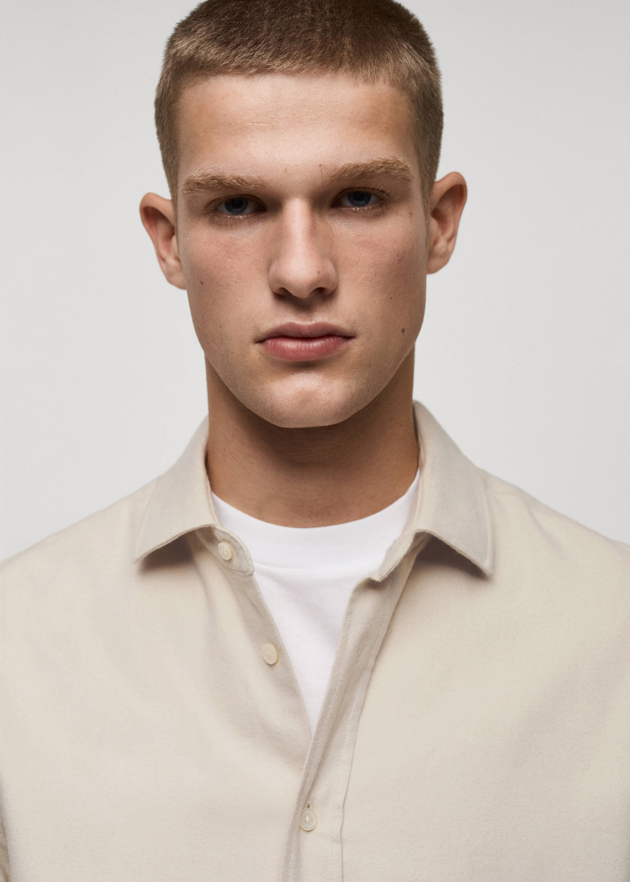 Chemise 100 % coton flanelle regular-fit - Détail de l'article 1