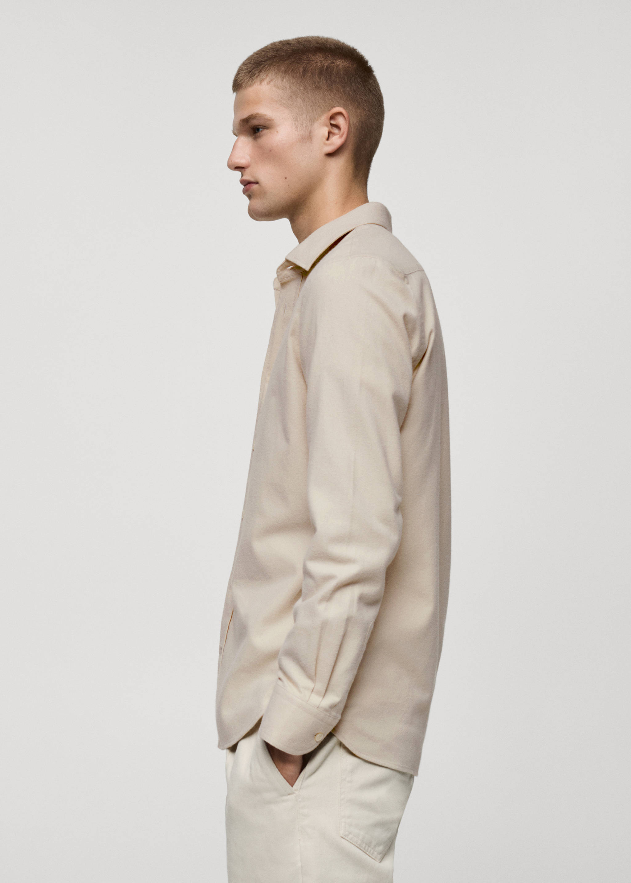 Chemise 100 % coton flanelle regular-fit - Détail de l'article 2