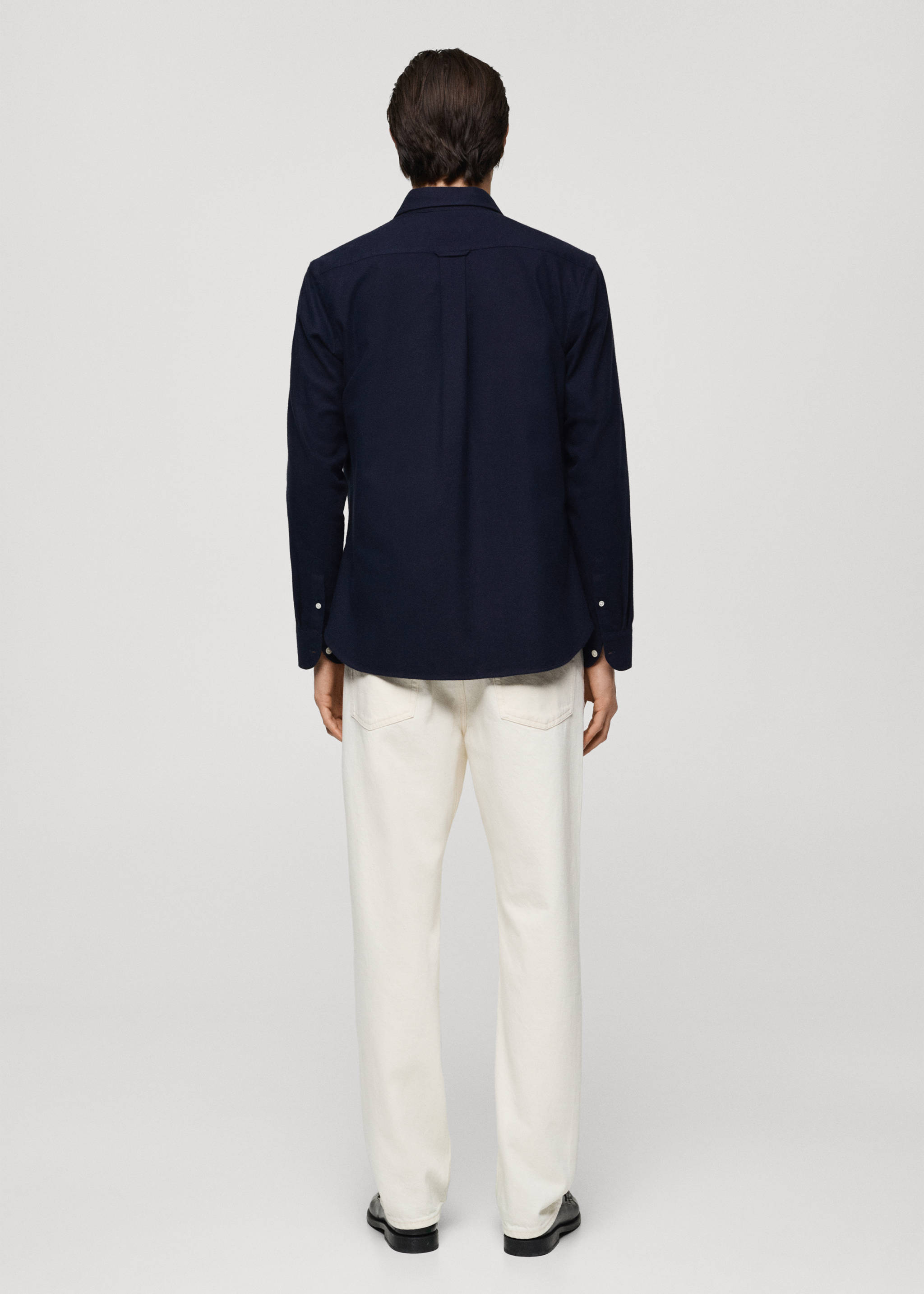 Chemise 100 % coton flanelle regular-fit - Verso de l’article