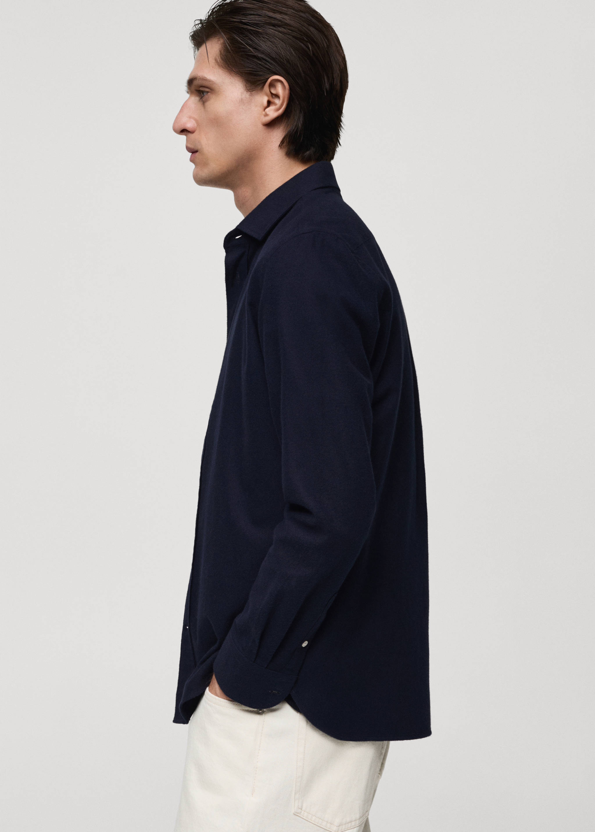 Chemise 100 % coton flanelle regular-fit - Détail de l'article 4