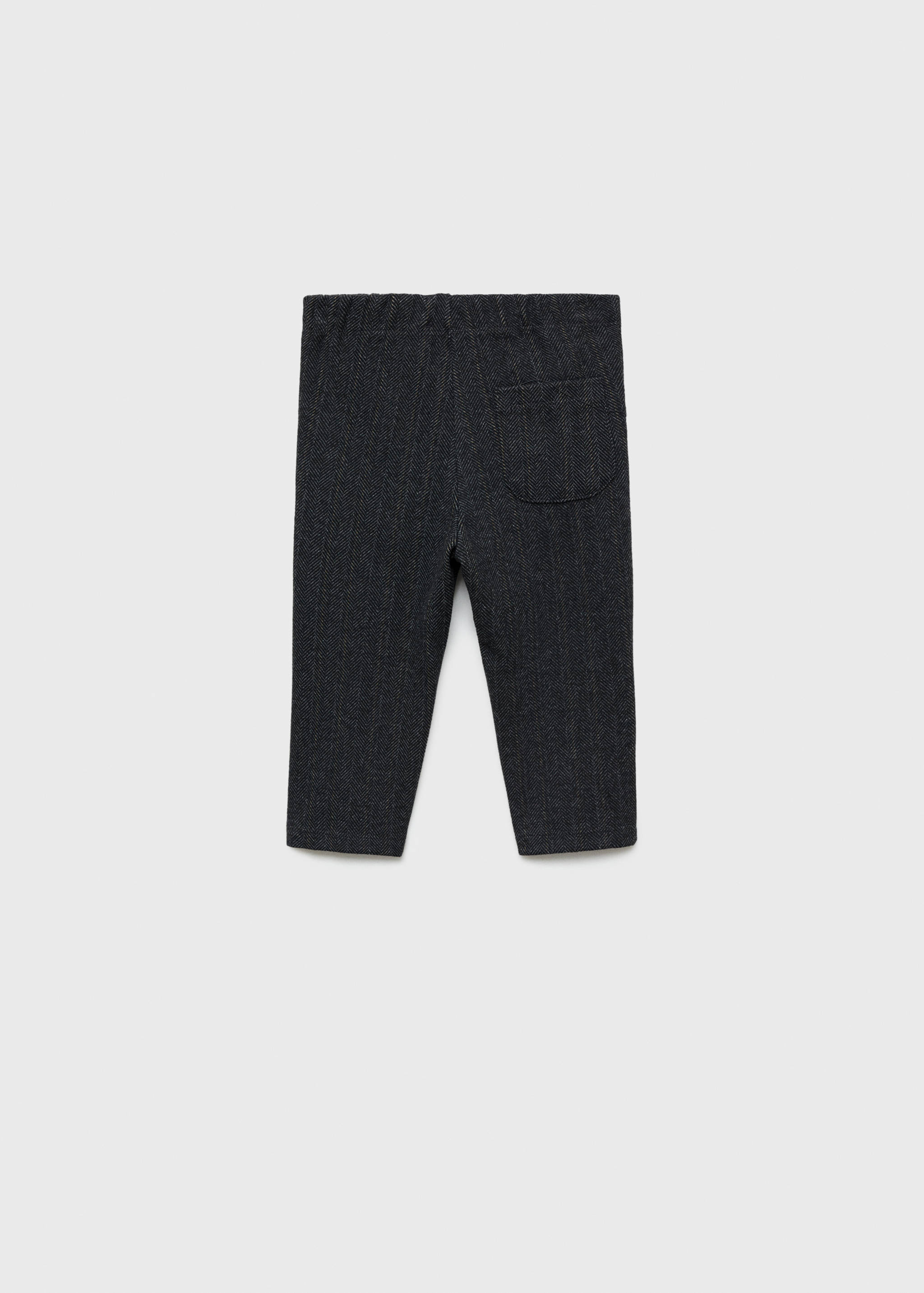 Pantalon droit à rayures - Verso de l’article