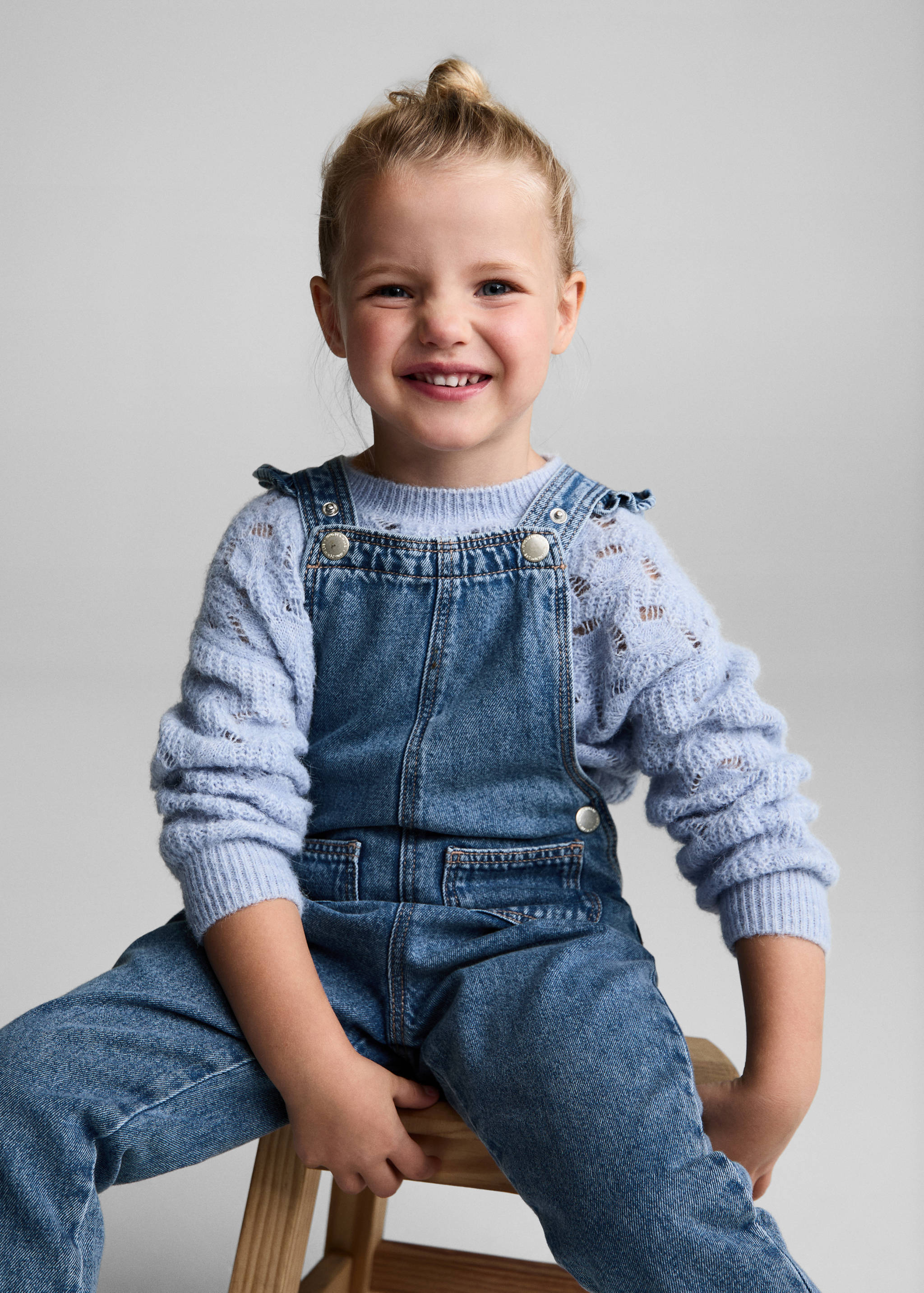 Gefütterte Jeans-Latzhose - Detail des Artikels 1