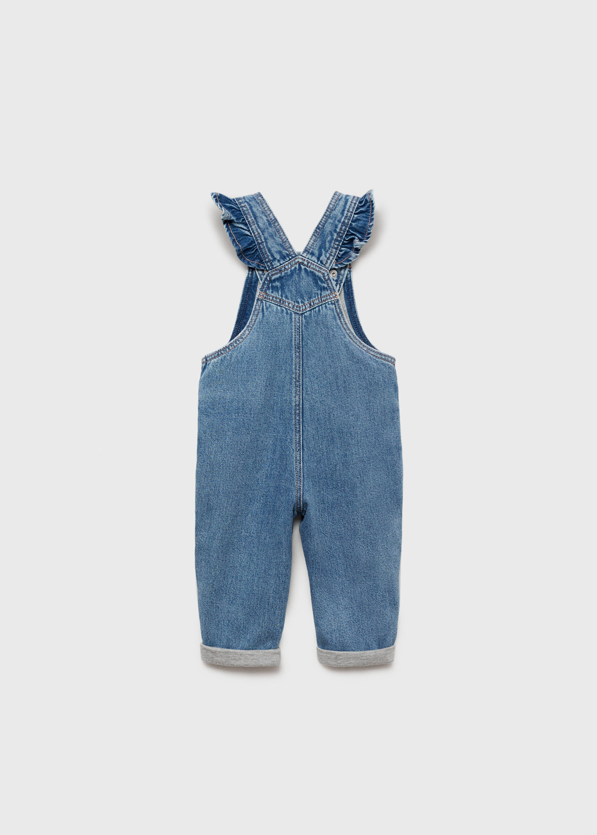 Gefütterte Jeans-Latzhose - Rückseite des Artikels