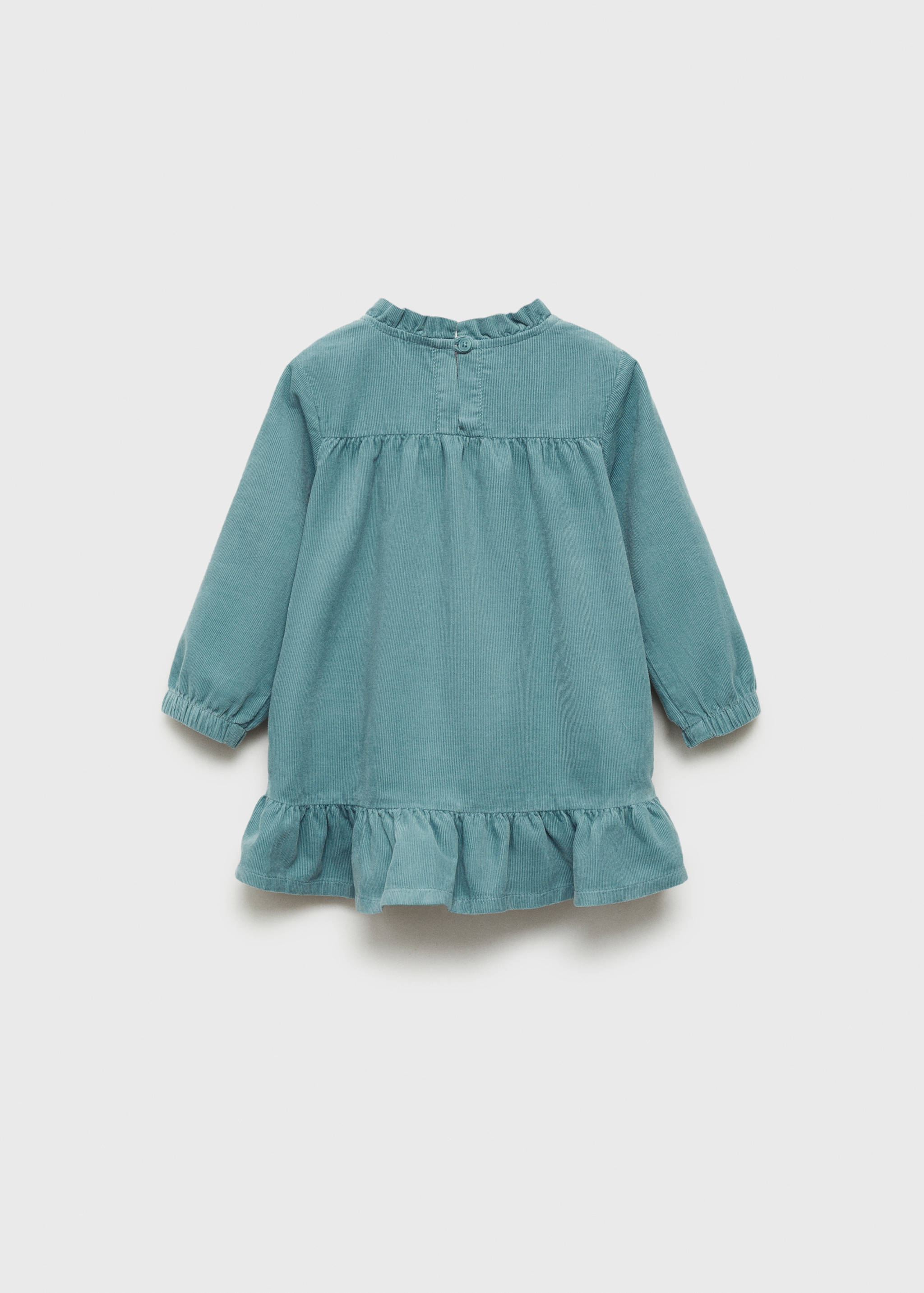 Ruffled corduroy dress - Reverse of the article