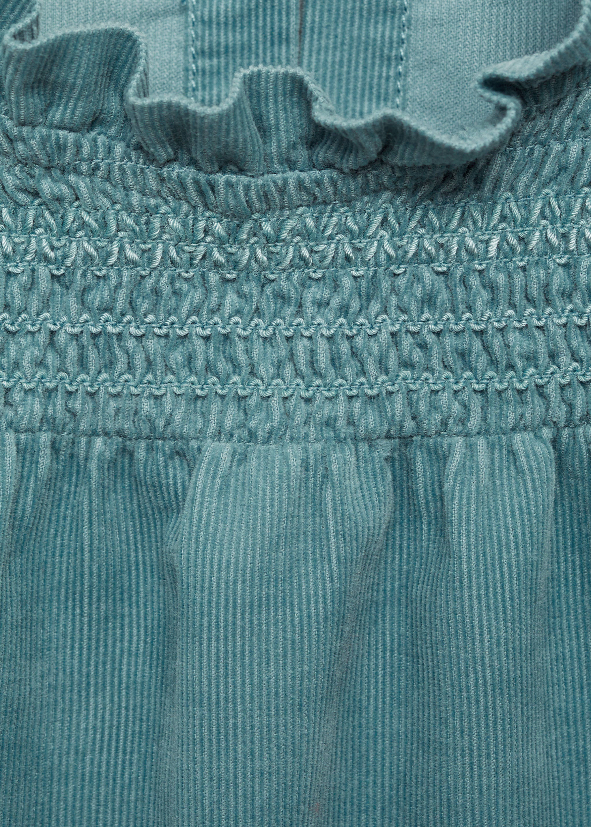 Ruffled corduroy dress - Details of the article 8