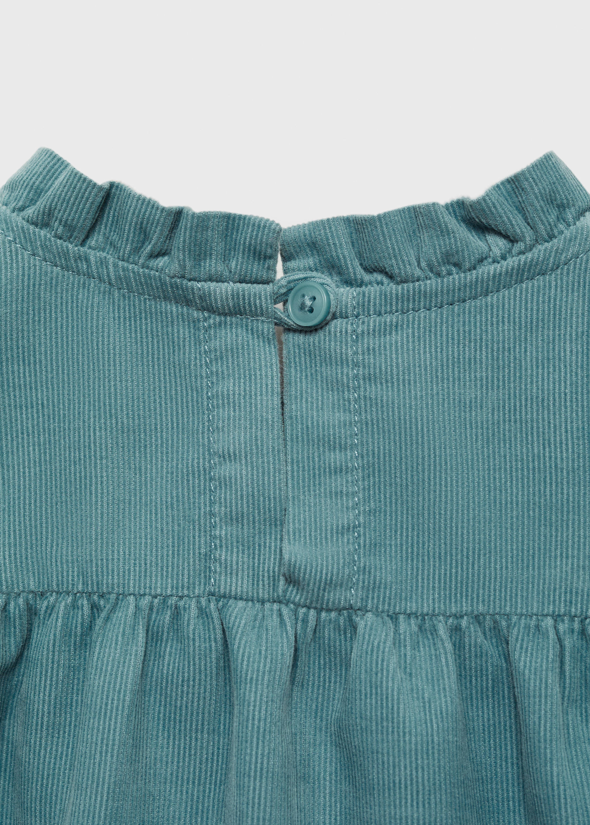 Ruffled corduroy dress - Details of the article 0