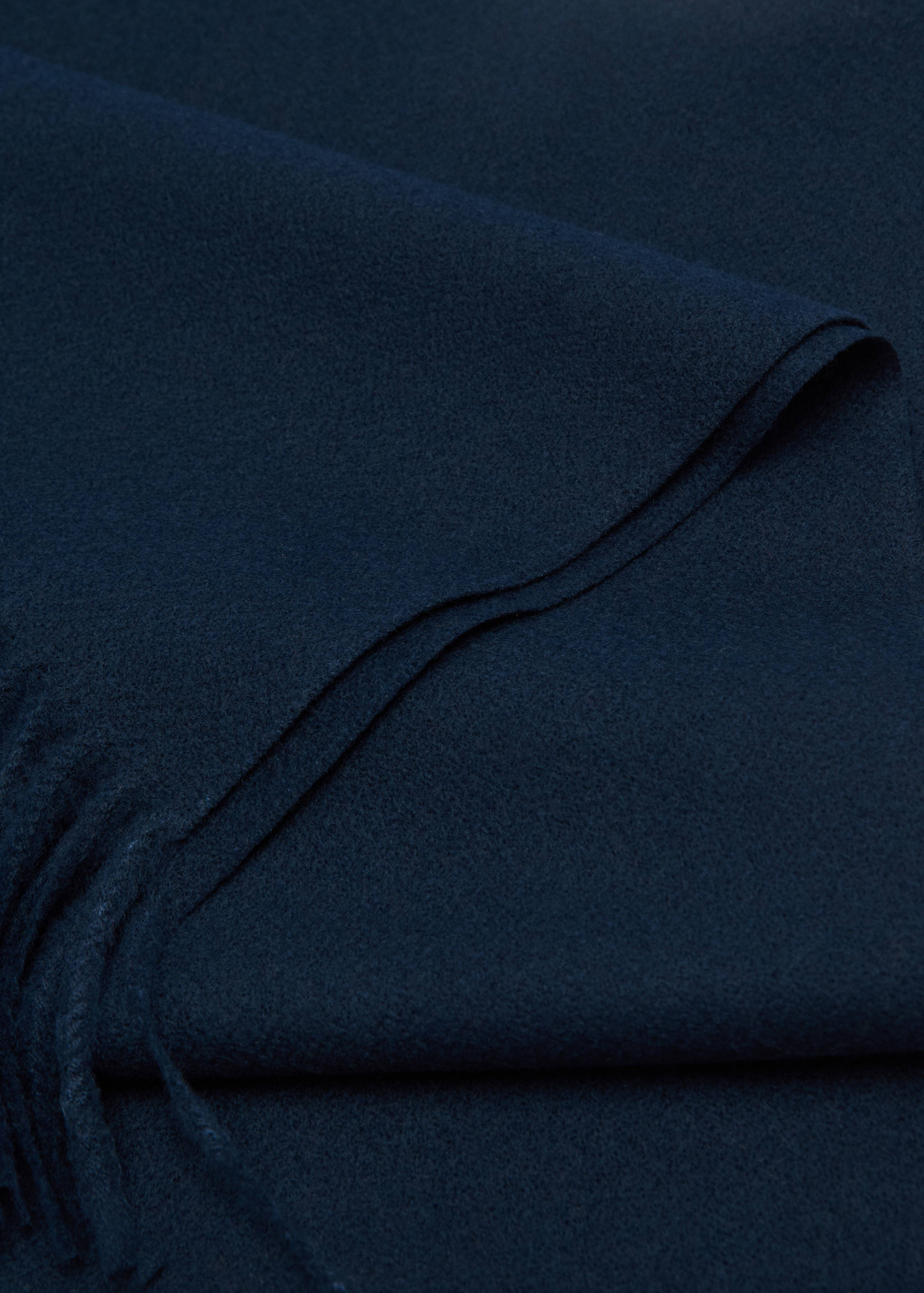 Fringes knit scarf - Medium plane