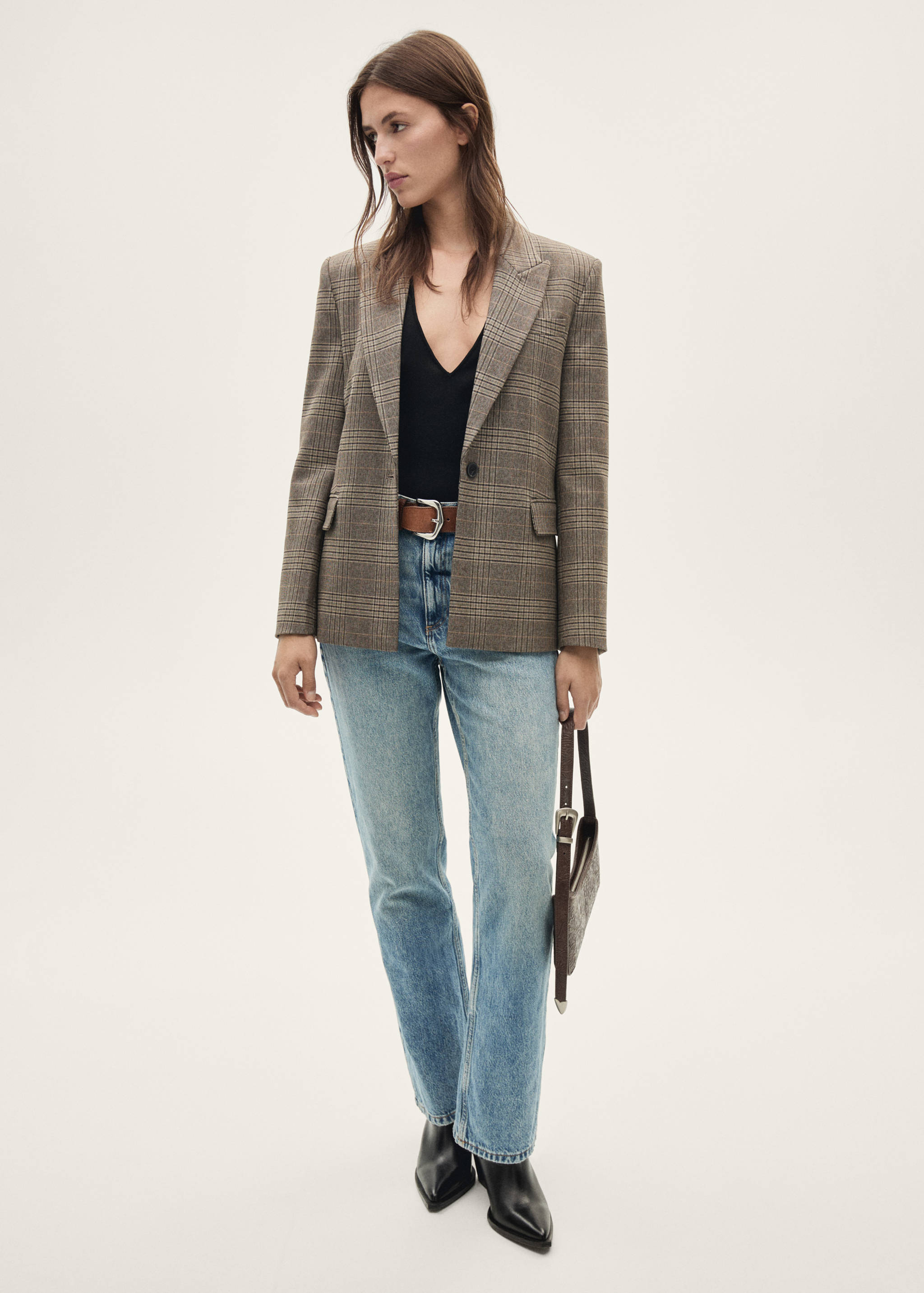Blazer droit carreaux - Plan général