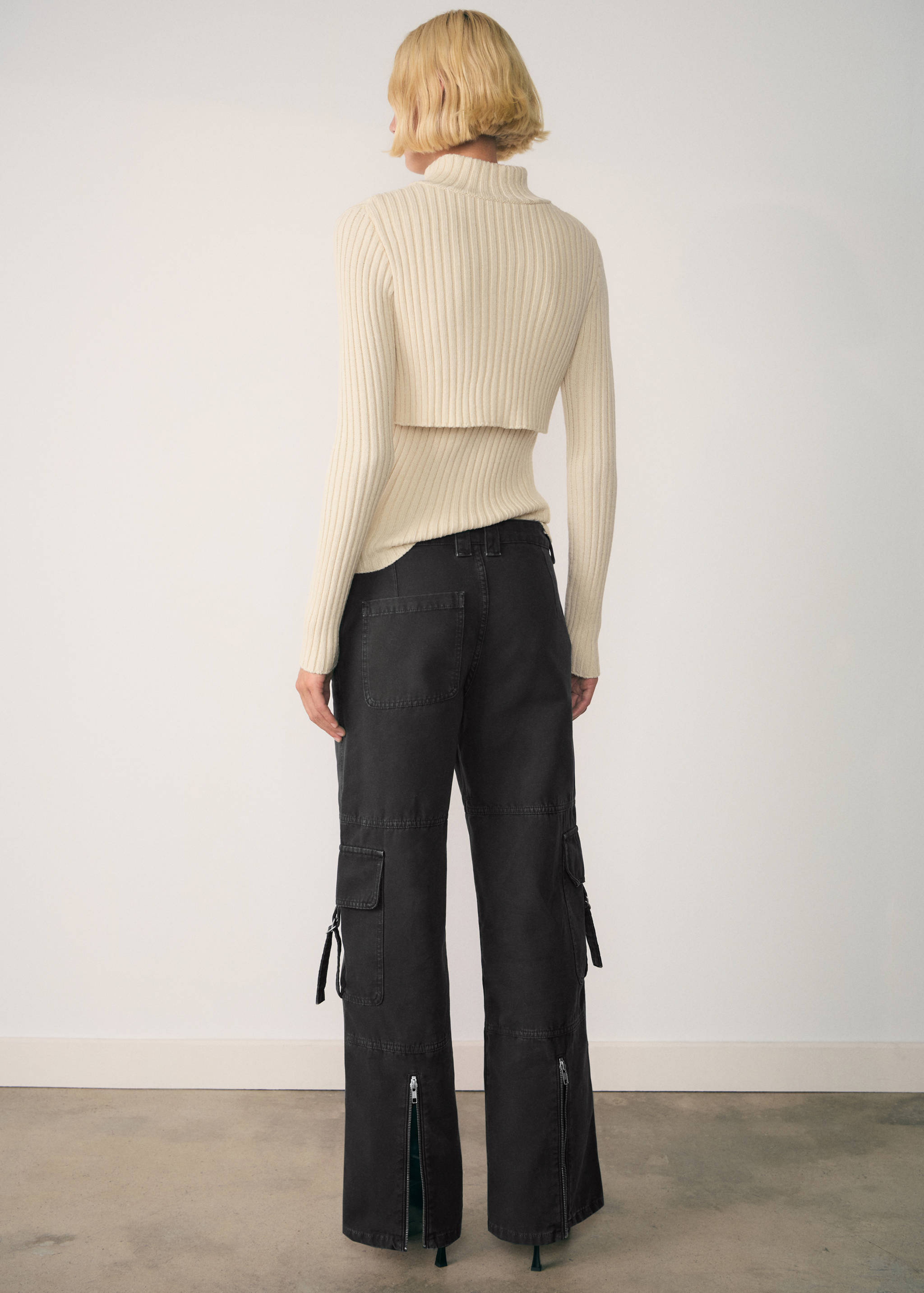 Jeans cargo cremalleras - Reverso del artículo