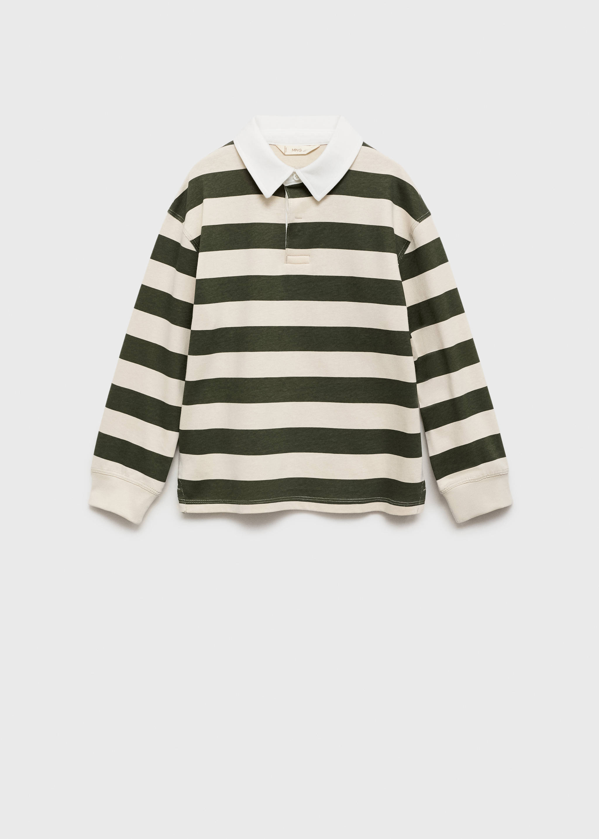 Striped cotton polo shirt - Article without model