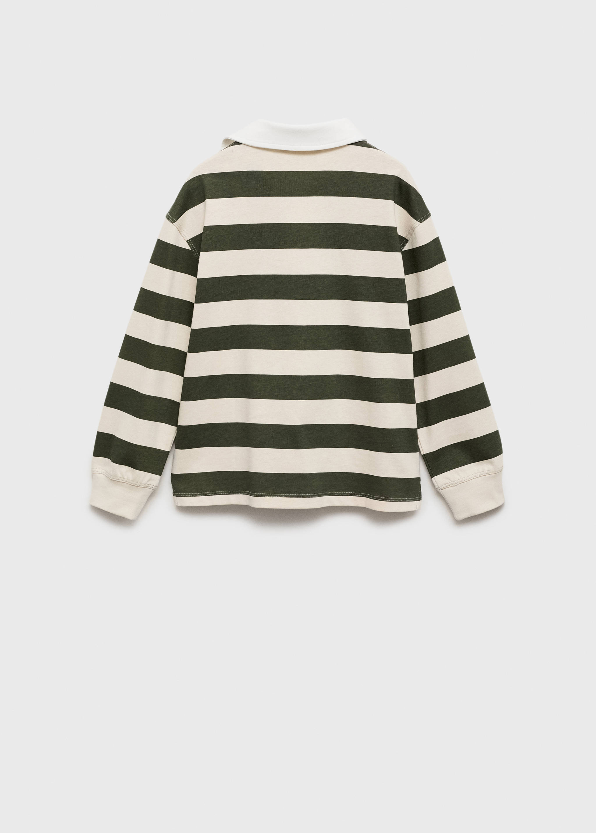 Striped cotton polo shirt - Reverse of the article