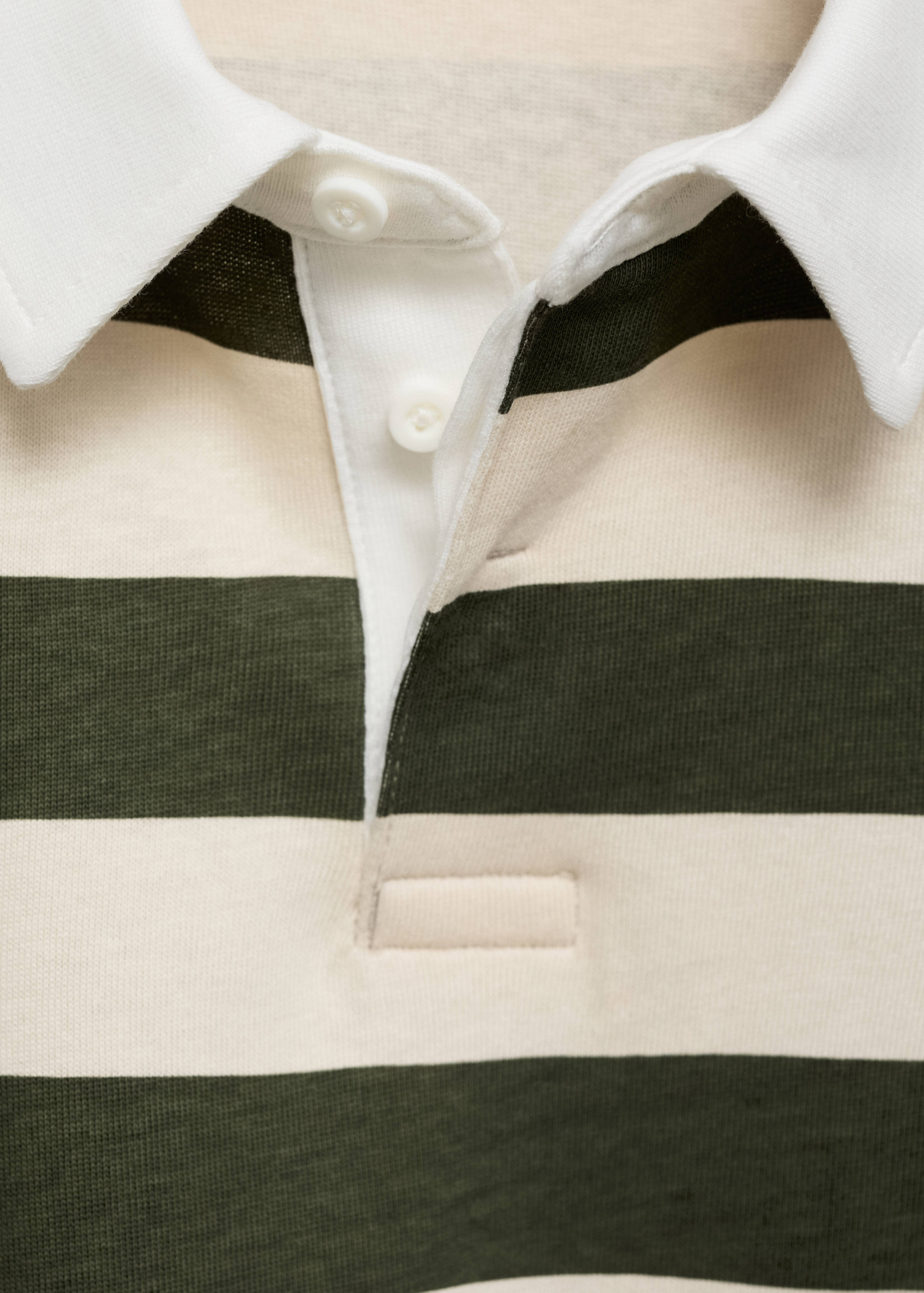 Striped cotton polo shirt - Details of the article 8