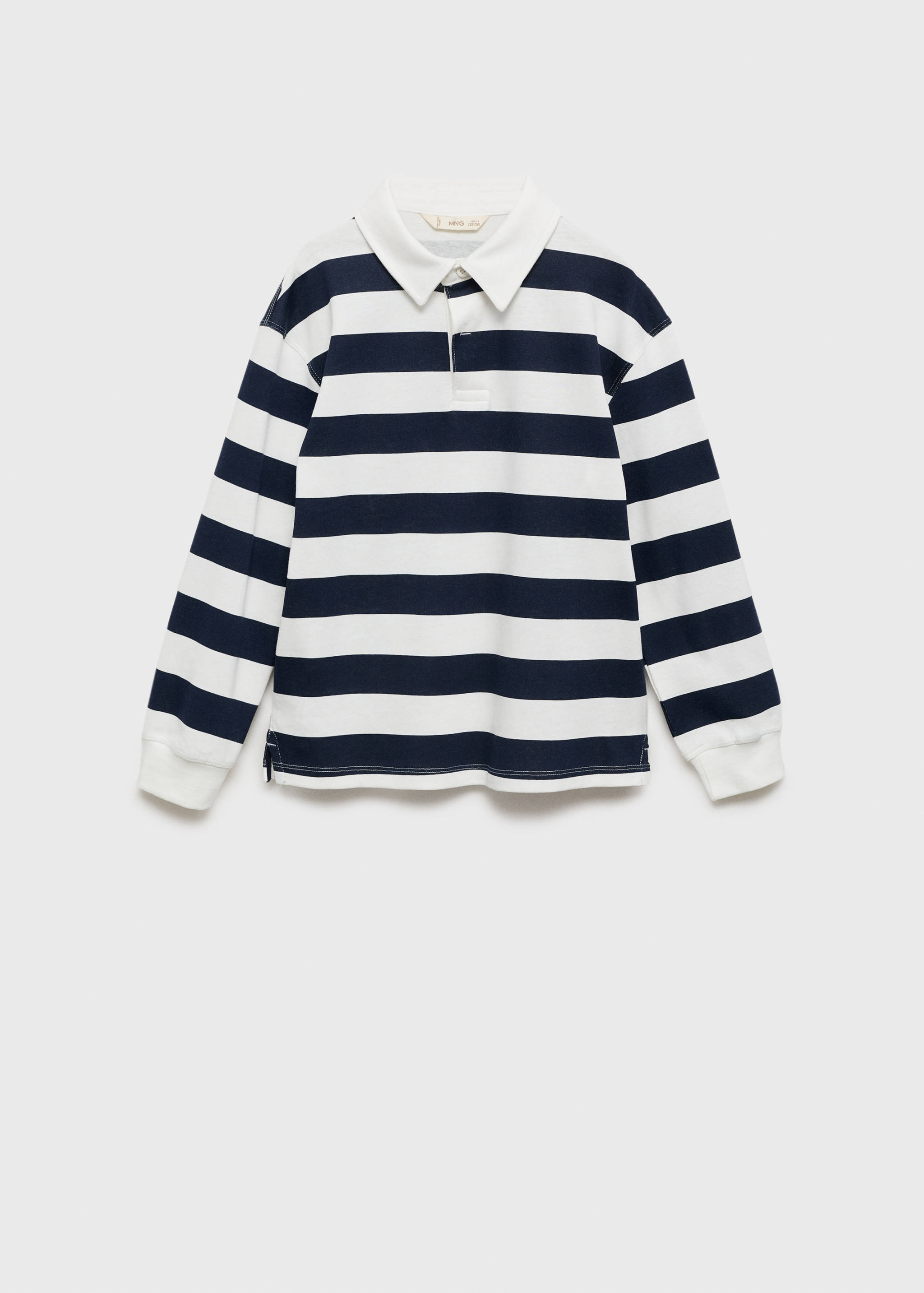 Striped cotton polo shirt - Article without model