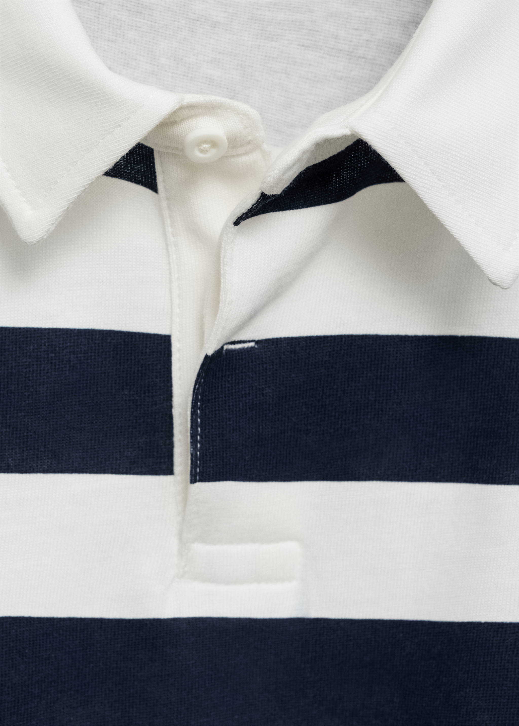 Striped cotton polo shirt - Details of the article 8