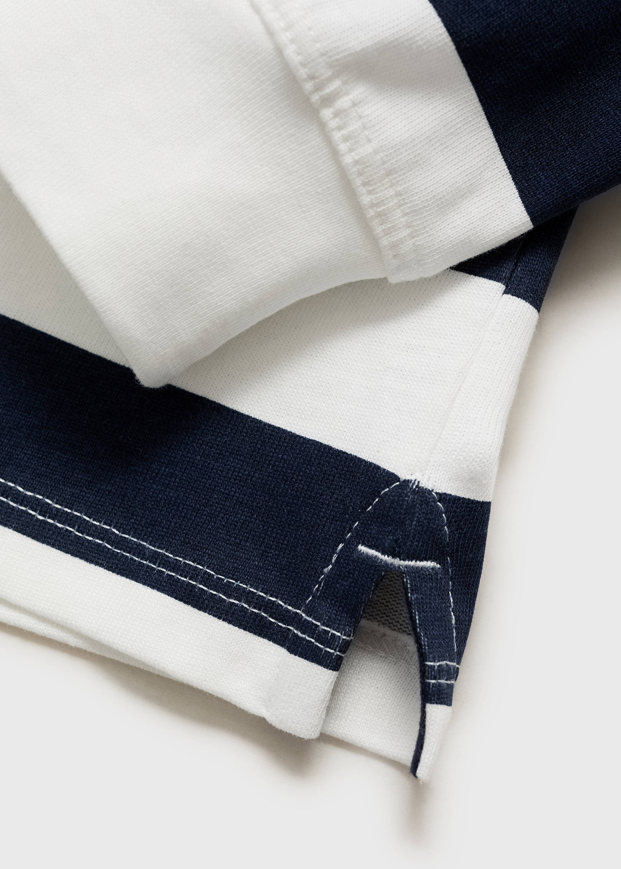 Striped cotton polo shirt - Details of the article 0