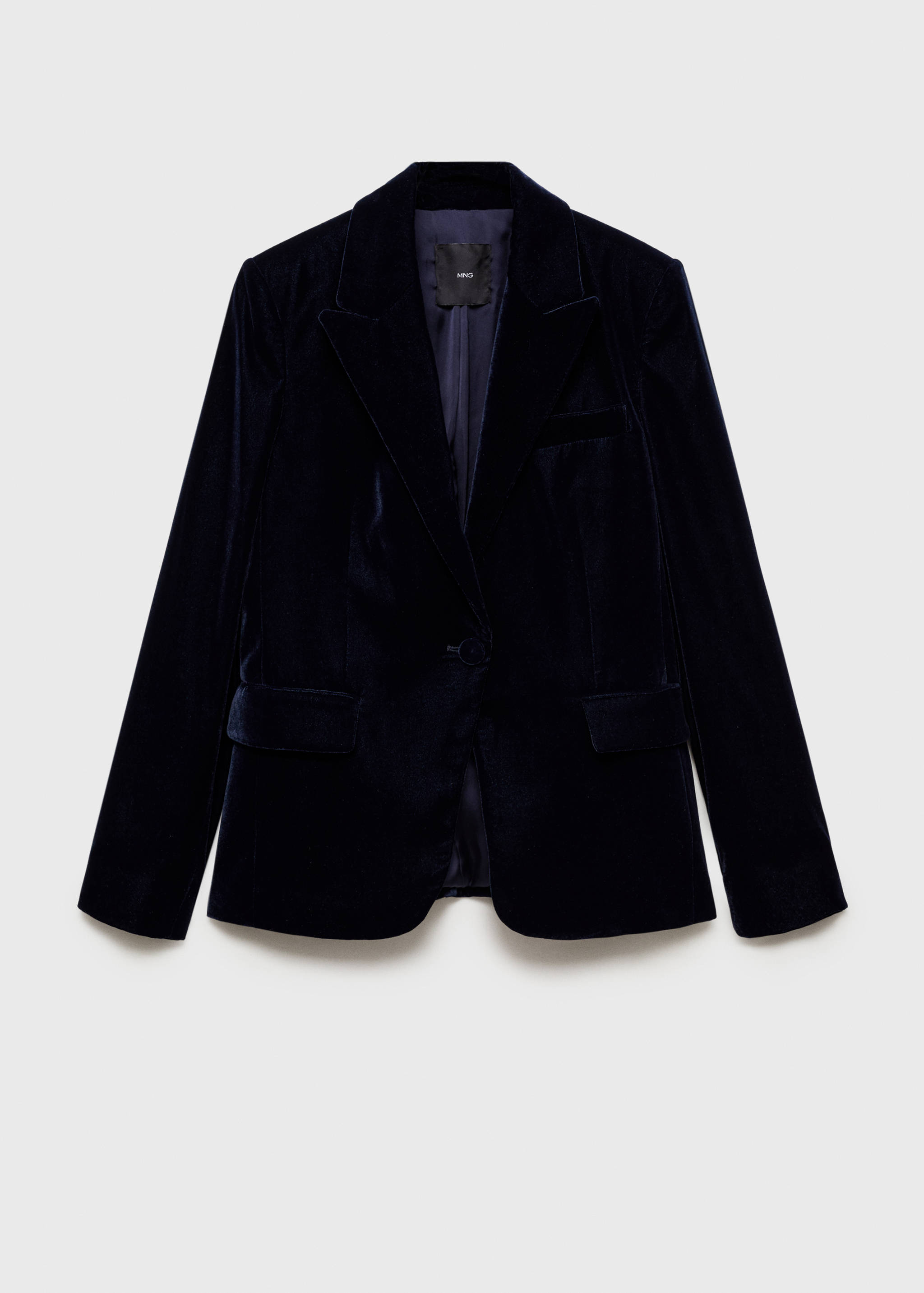 Structured velvet blazer - Article without model