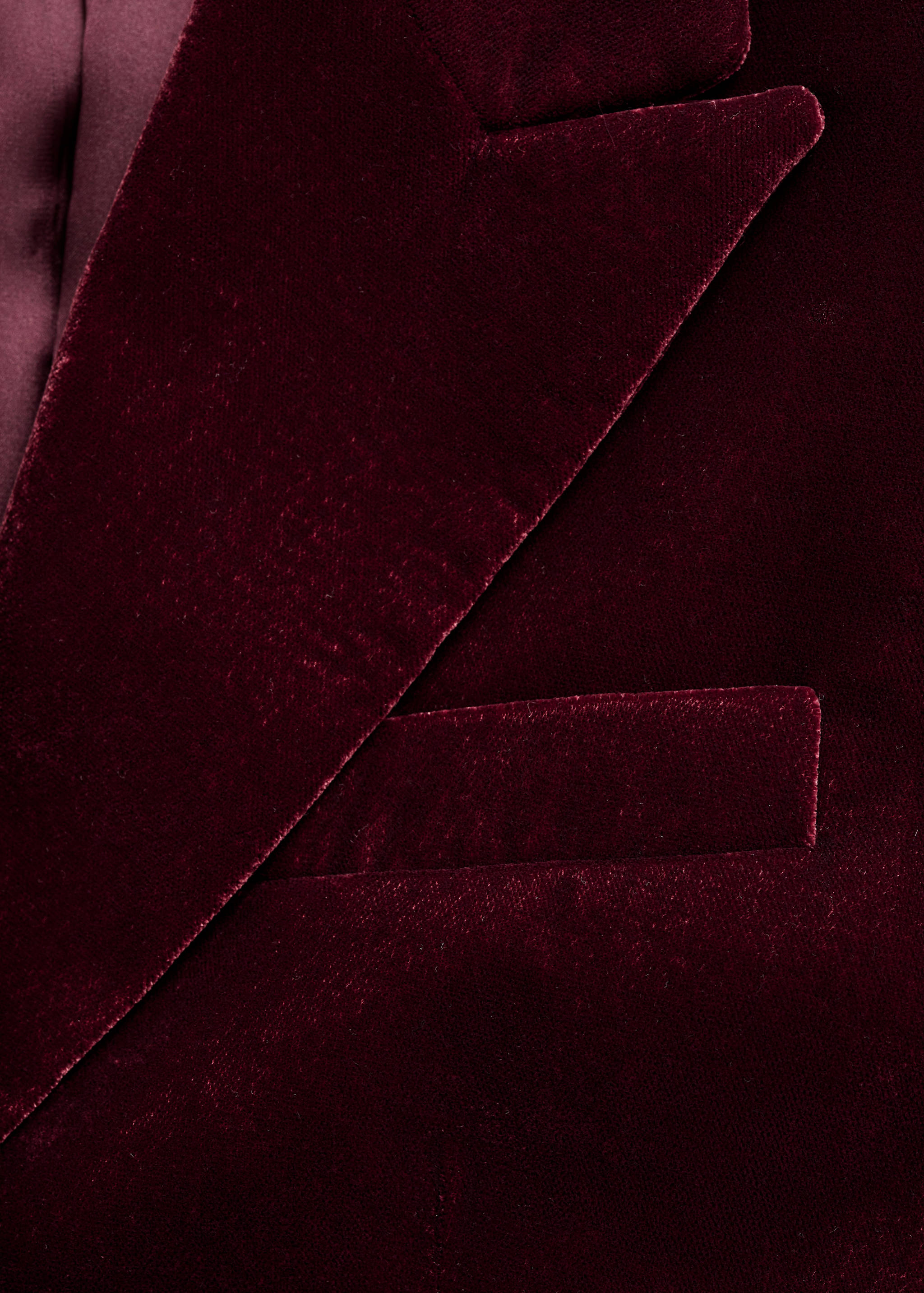 Structured velvet blazer - Details of the article 8