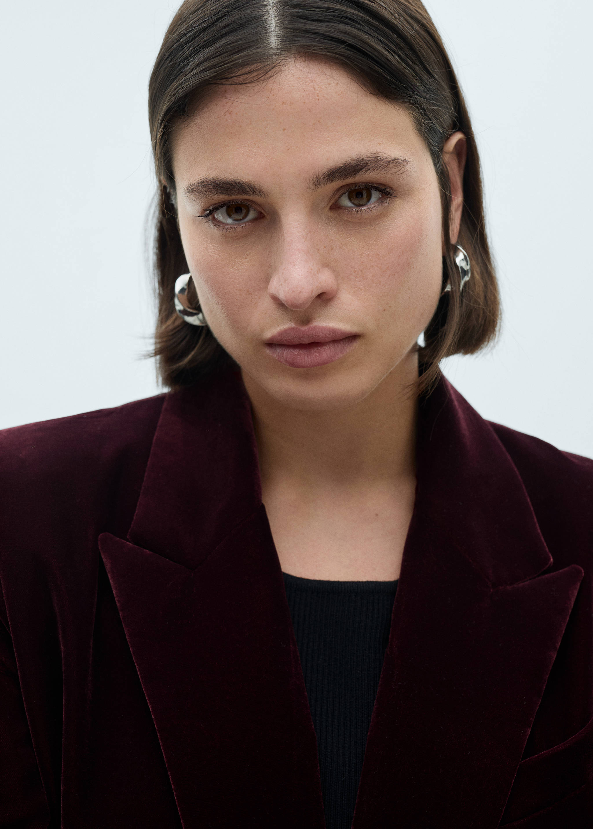 Structured velvet blazer - Details of the article 4