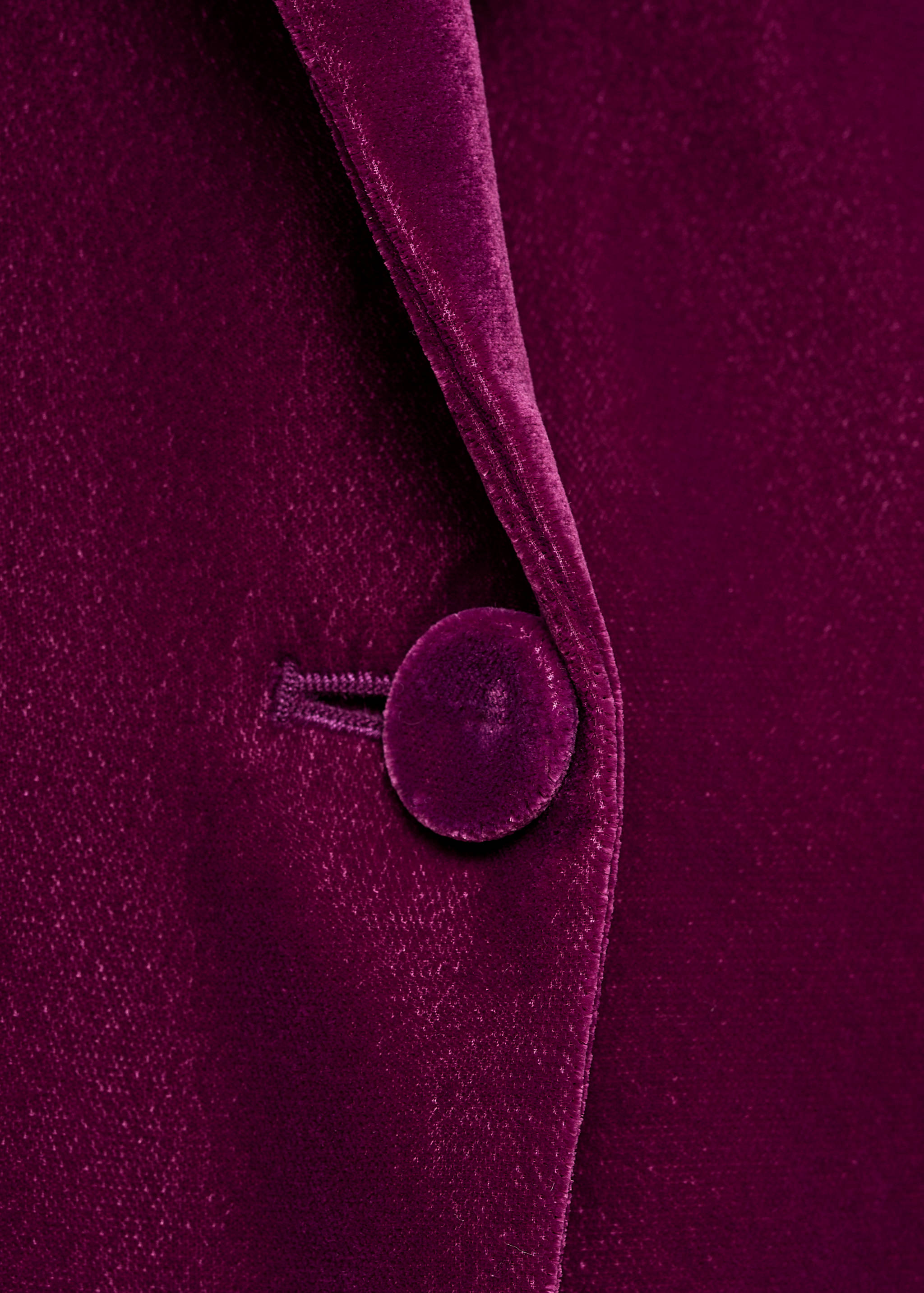 Structured velvet blazer - Details of the article 0
