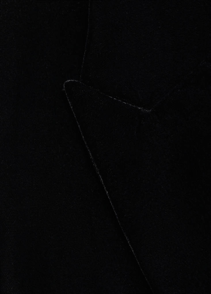 Structured velvet blazer — Black