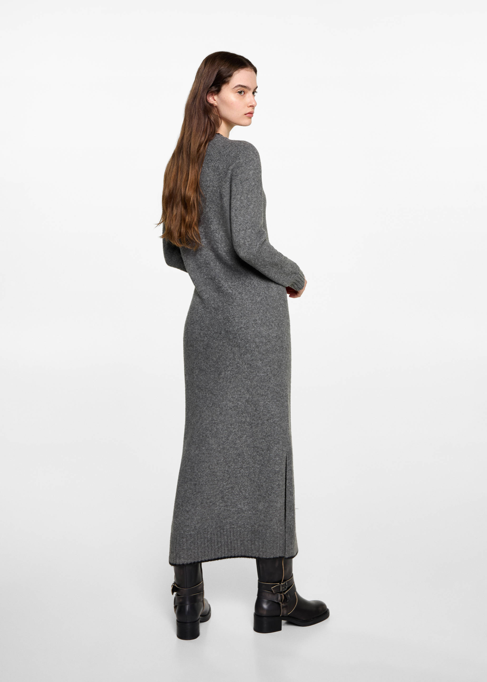 Knit long dress - Reverse of the article