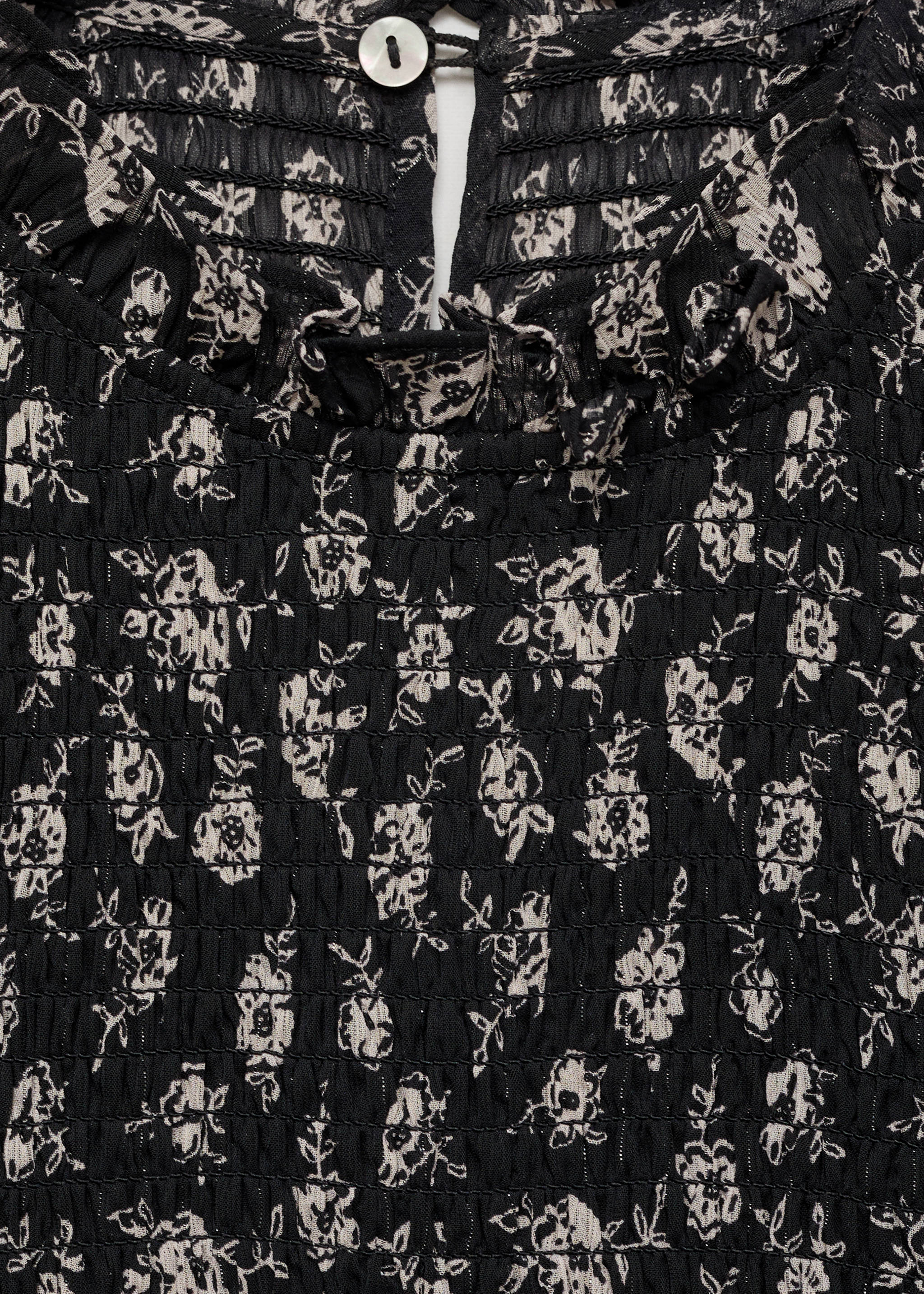 Blouse froncée fleurie - Détail de l'article 8