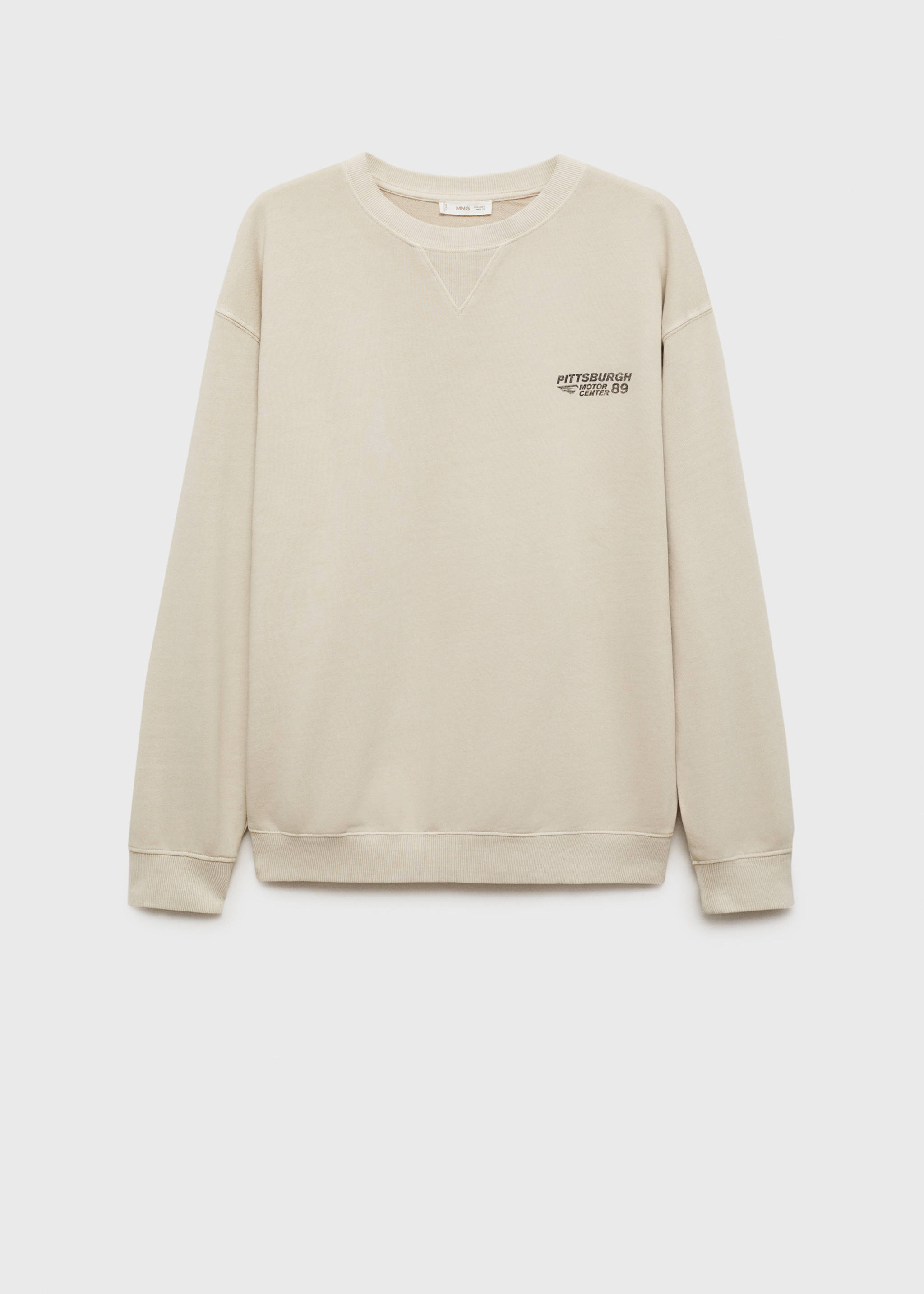 Printed message sweatshirt - Article without model