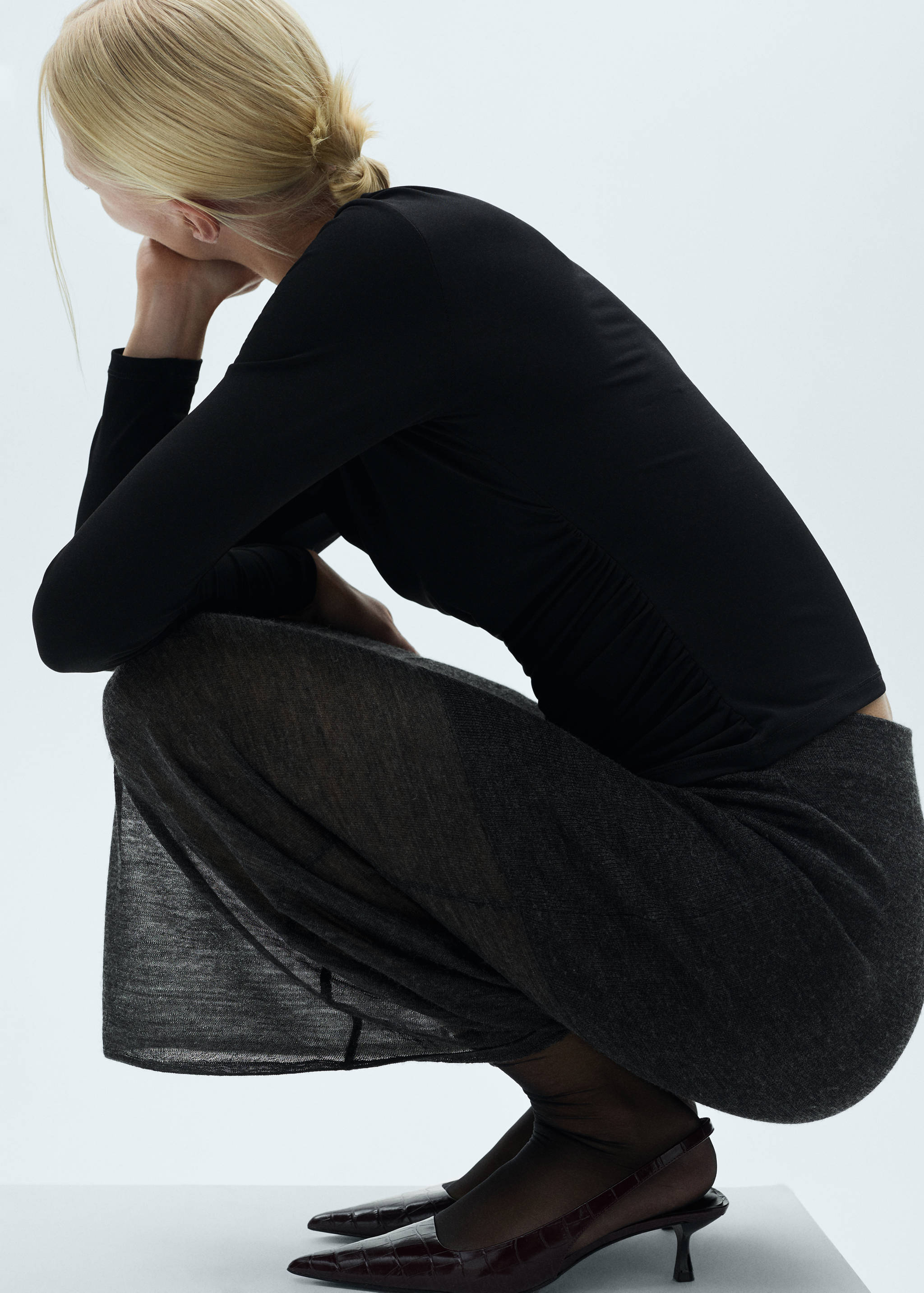 Camiseta asimétrica fruncidos - Detalle del artículo 2