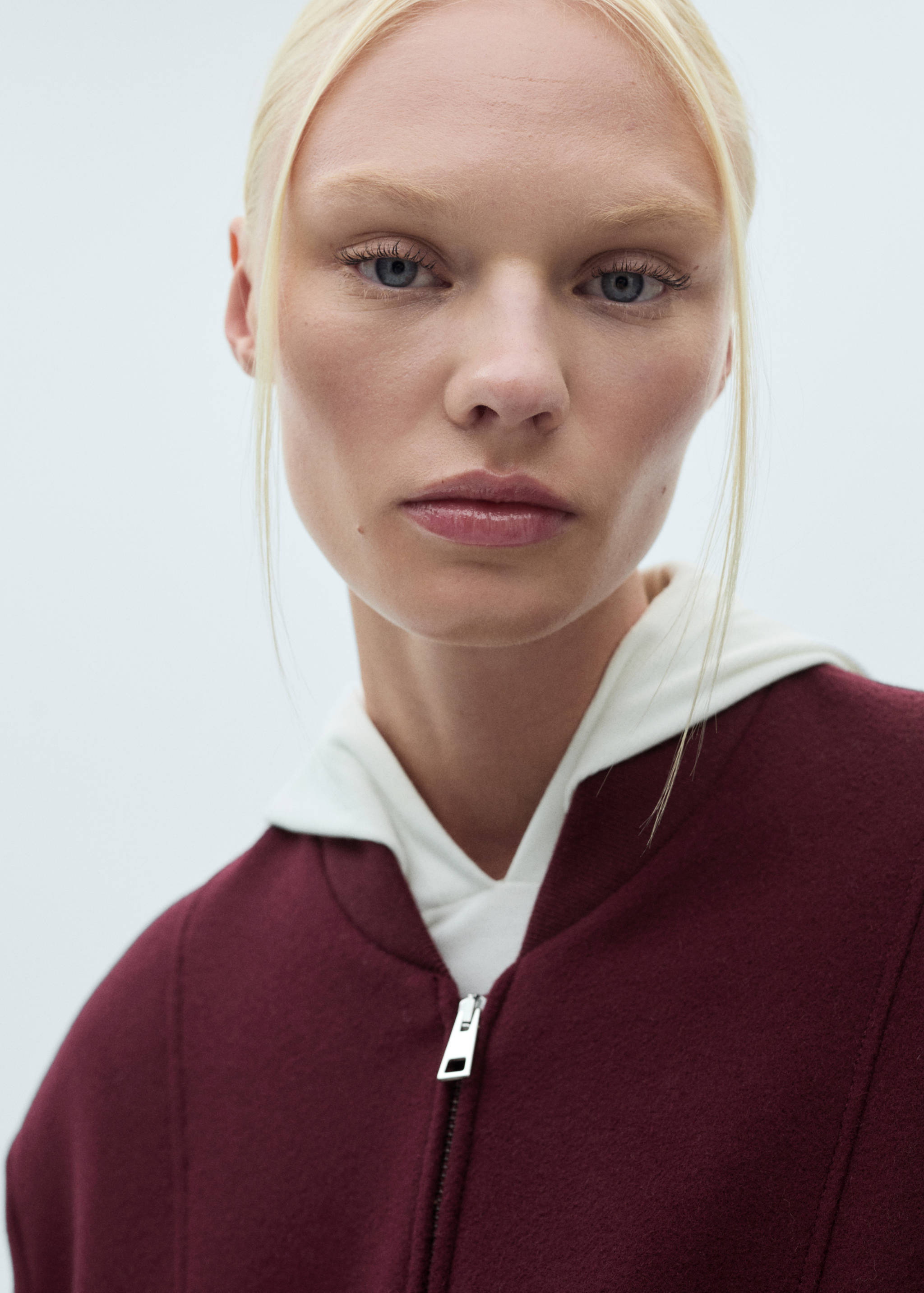 Wool bomber jacket with pockets - Details of the article 1