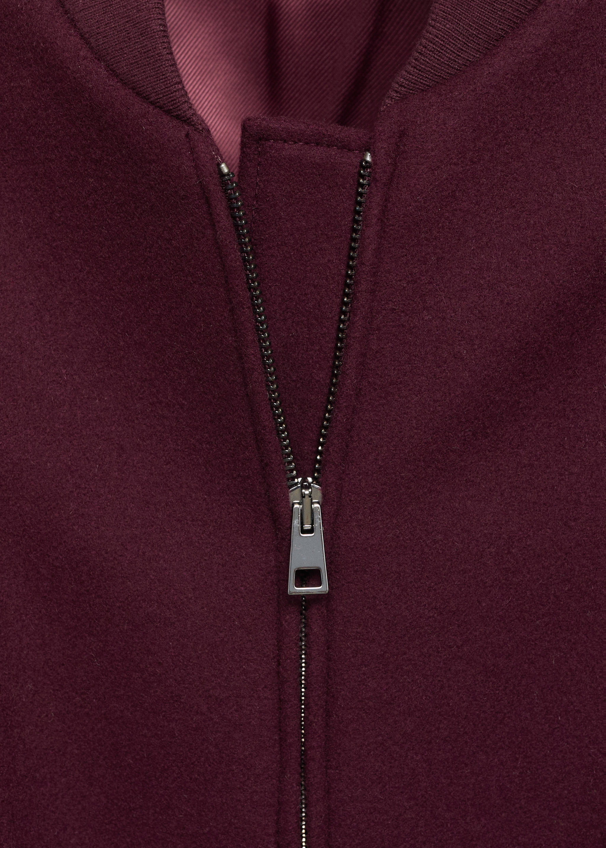 Wool bomber jacket with pockets - Details of the article 8