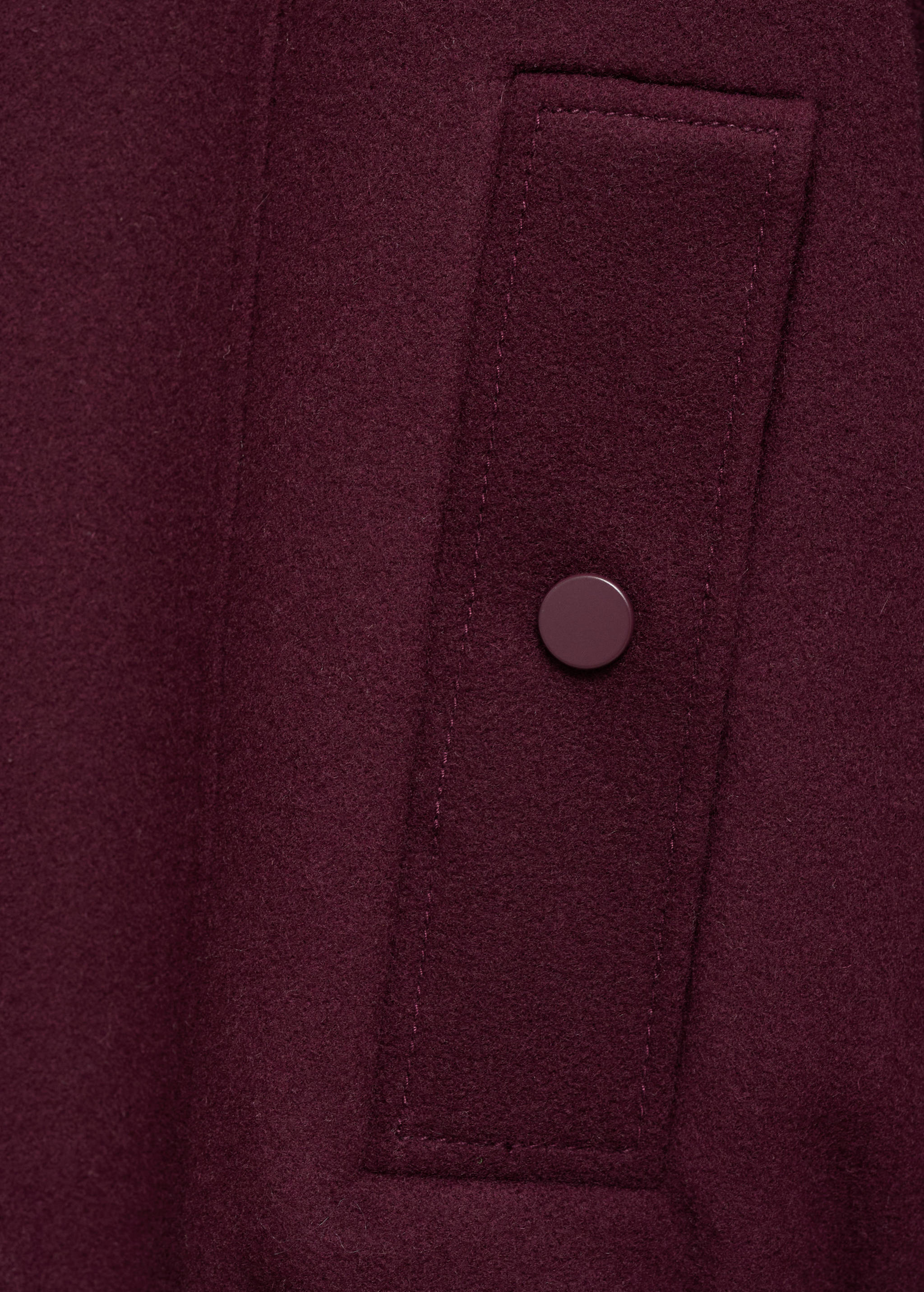 Wool bomber jacket with pockets - Details of the article 0