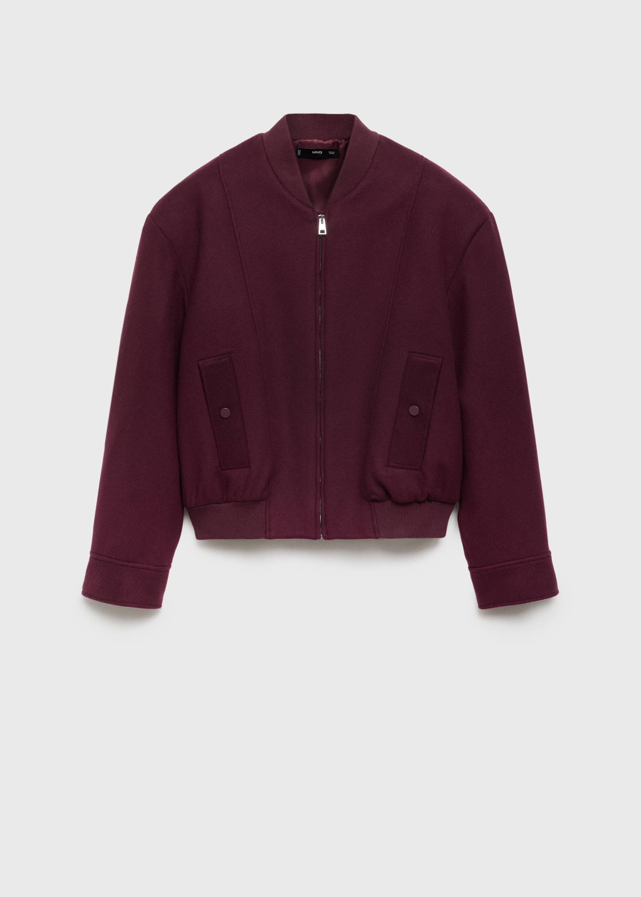 Wool bomber jacket with pockets - Article without model