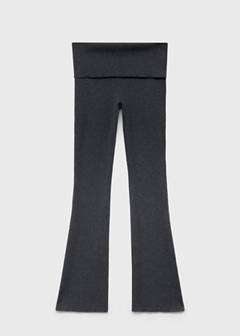 Trousers with knitted waistband — Grey 5