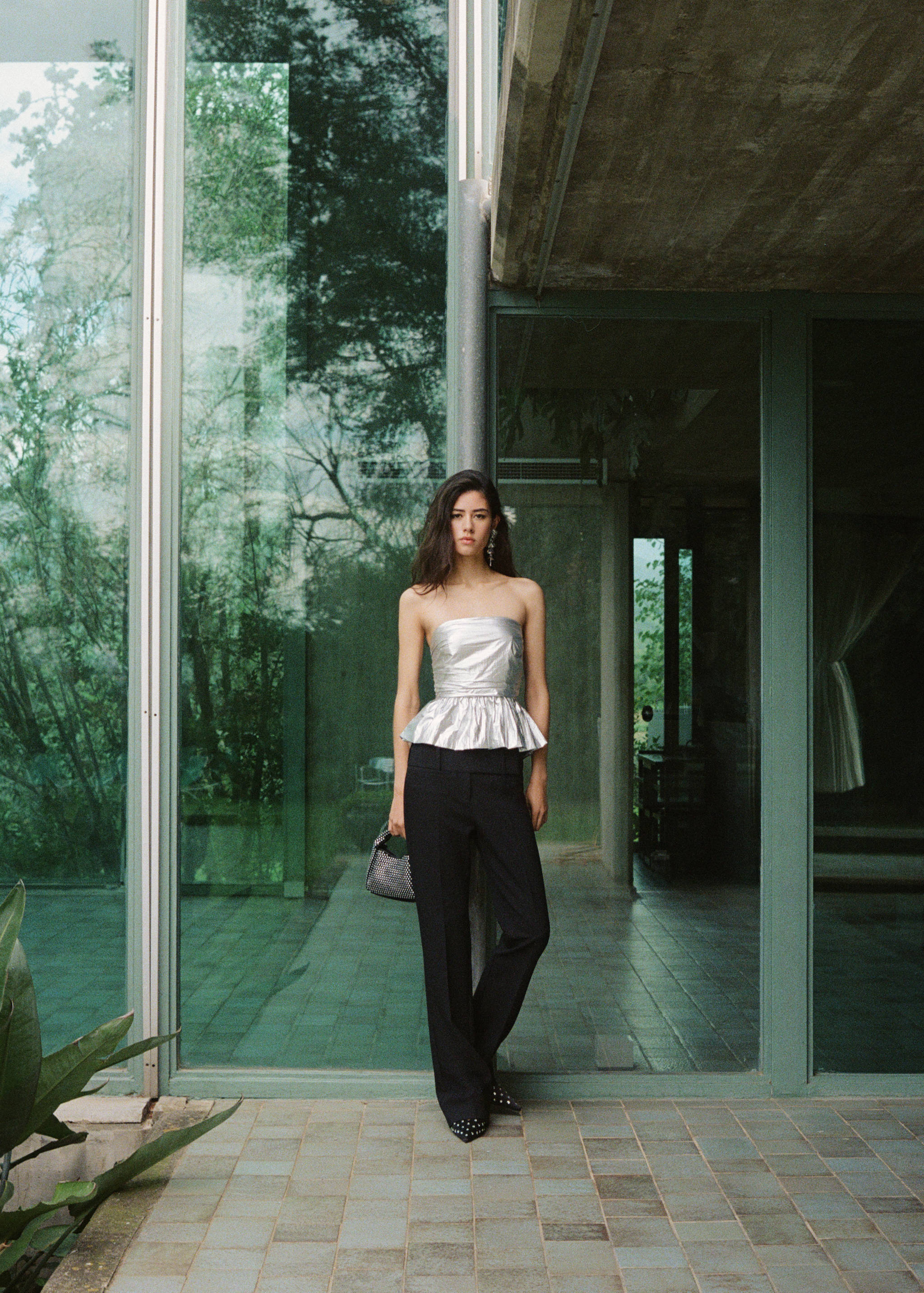 Metallic peplum top - Details of the article 6