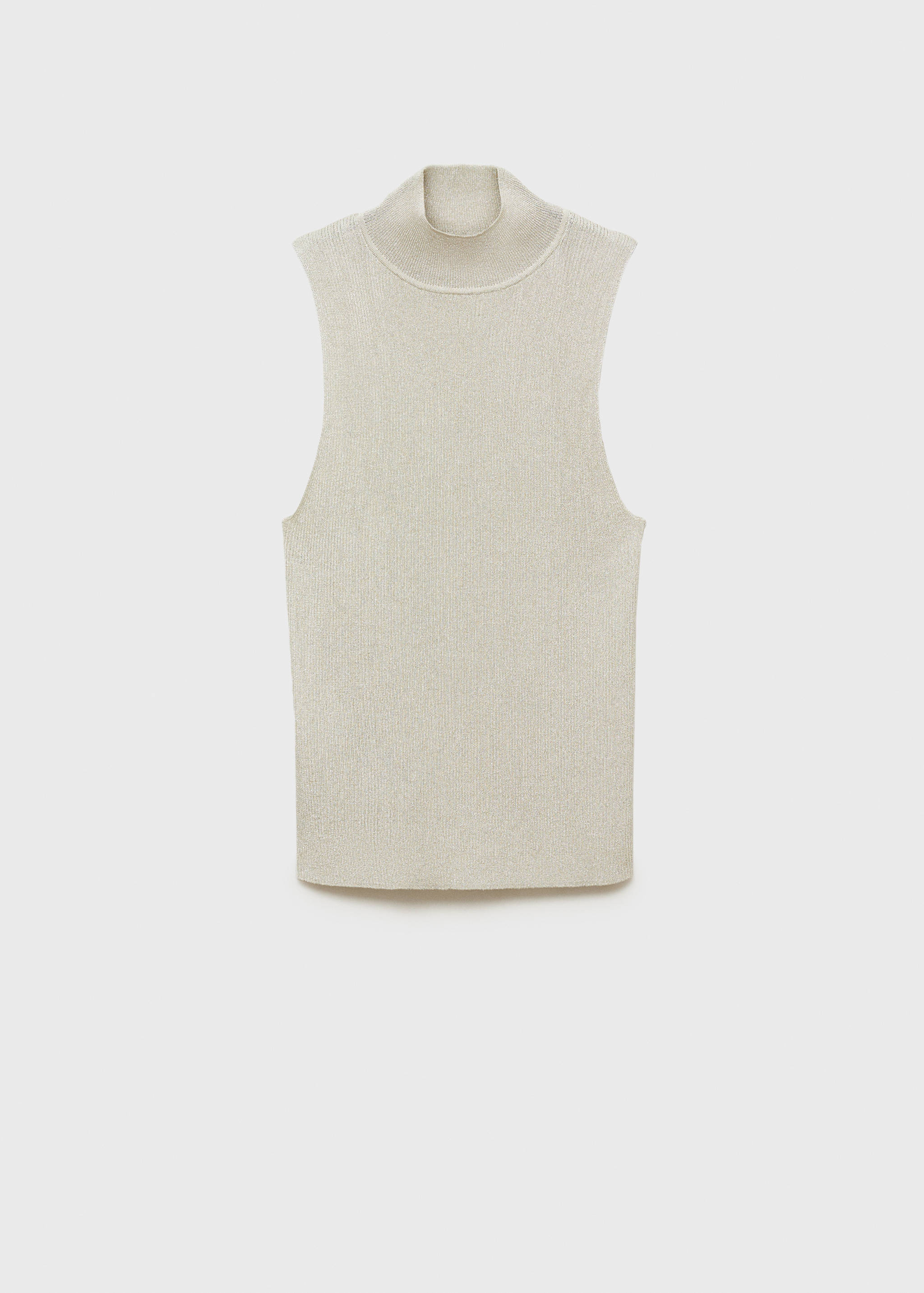 Top maille Lurex col montant - Article sans modèle