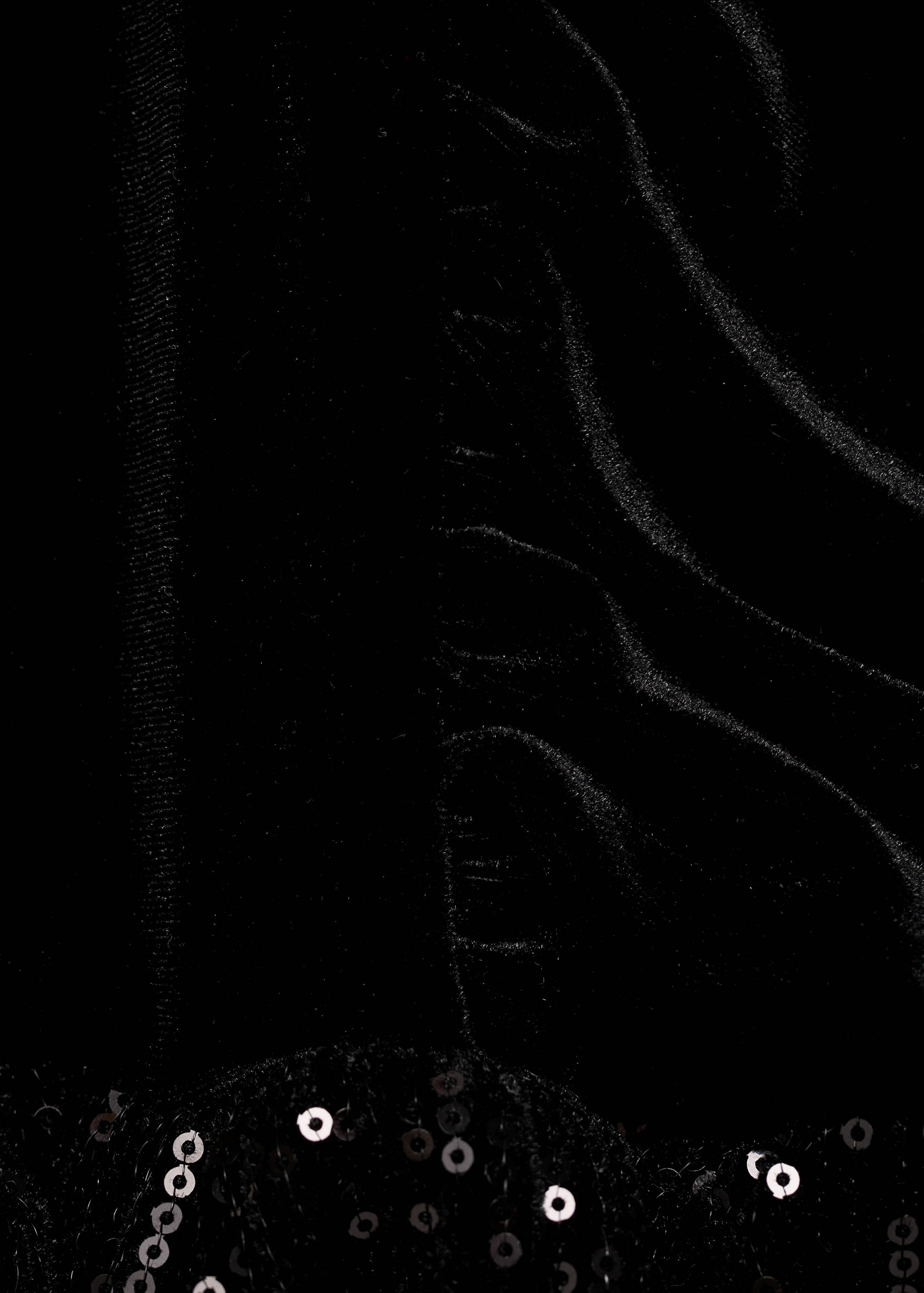 Peplum top with sequin detail - Details of the article 0