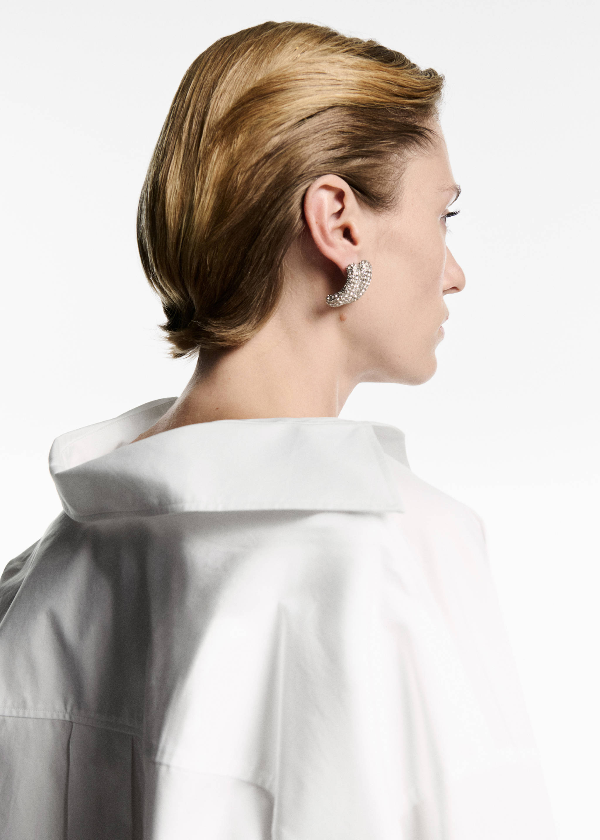 100% cotton oversized shirt - Деталь изделия 1