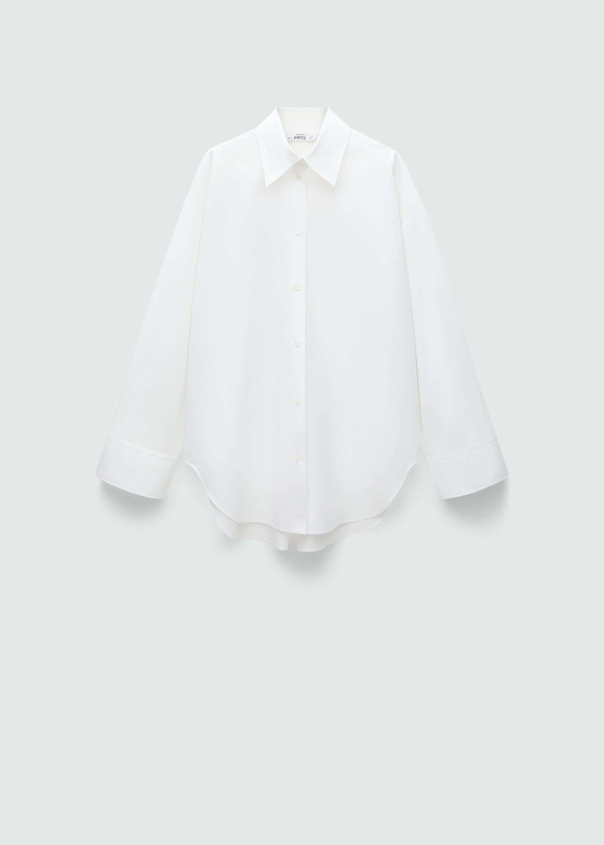 100% cotton oversized shirt - Изделие без модели